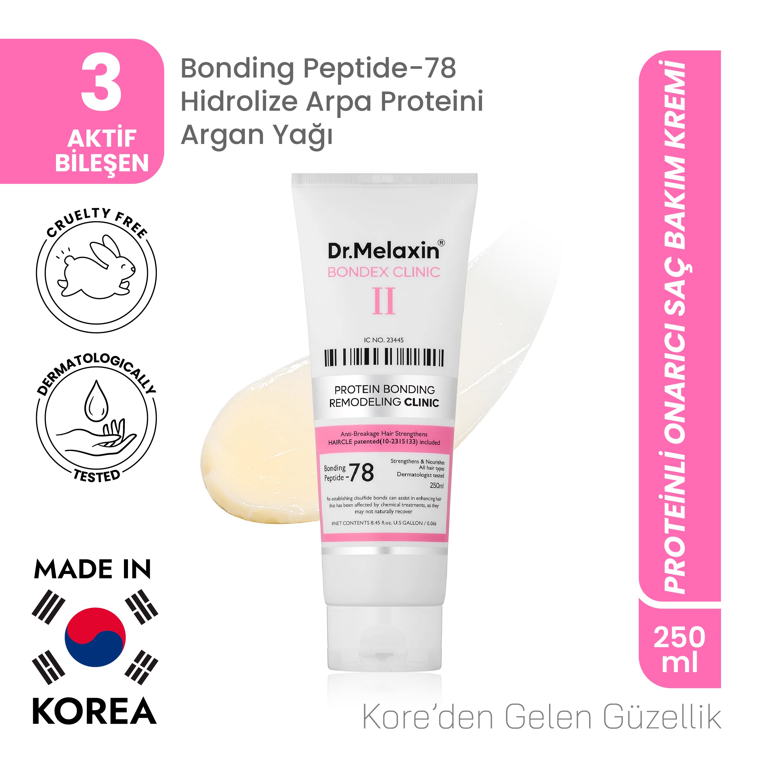Bondex Proteinli Onarıcı Saç Bakım Kremi 250ml