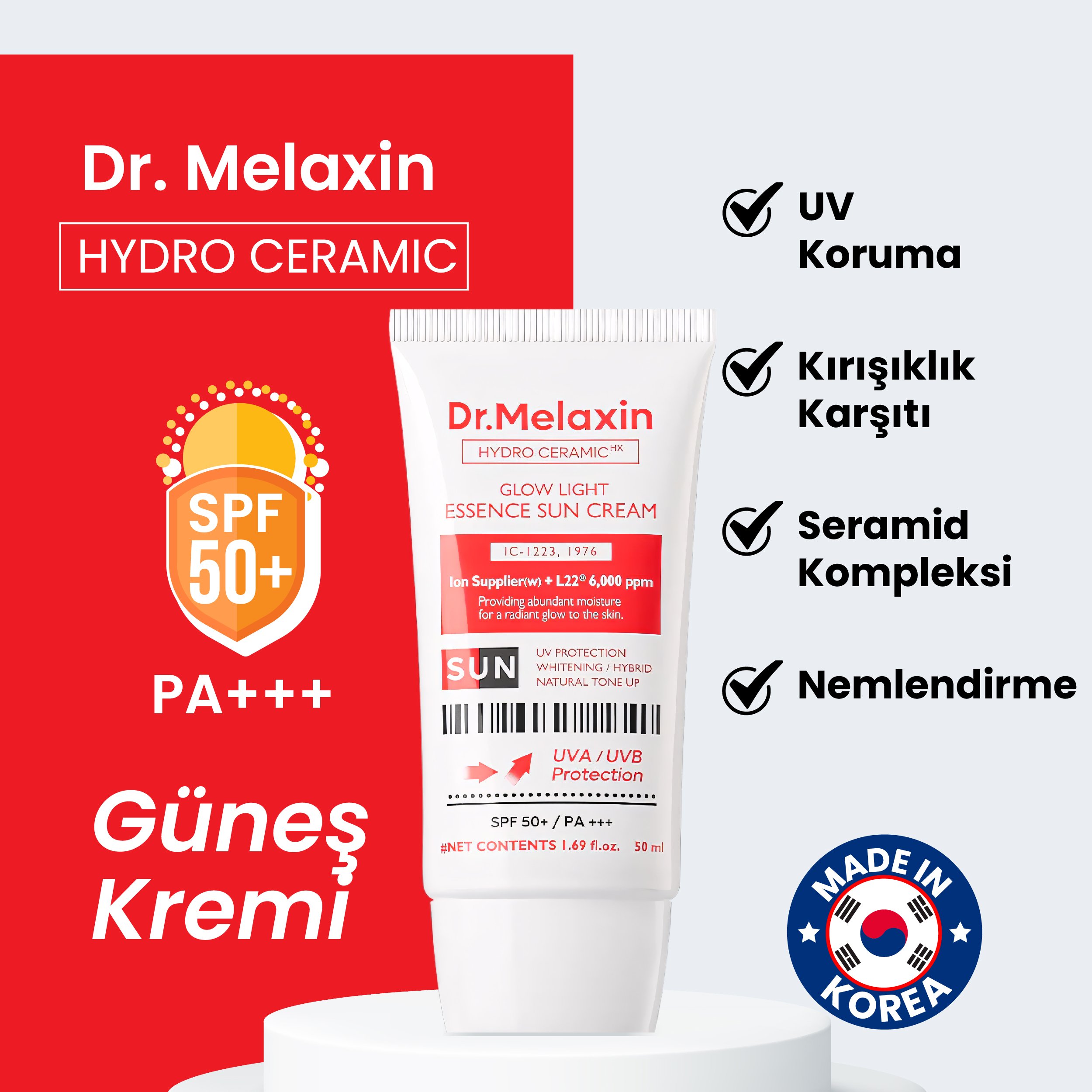 HYDRO CERAMIC GLOW LIGHT ESSENCE SUN CREAM