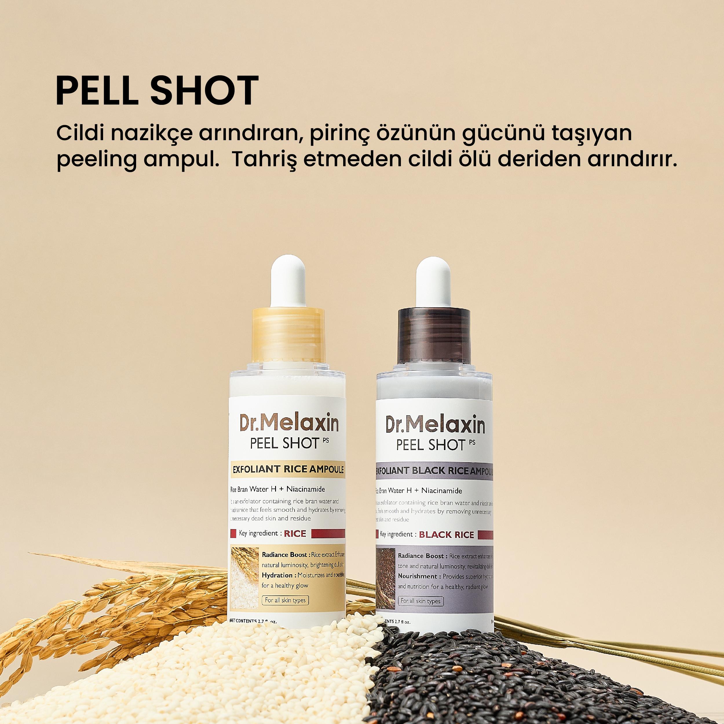Peel Shot Arındırıcı ve Aydınlatıcı Pirinç Peeling Ampül Seti