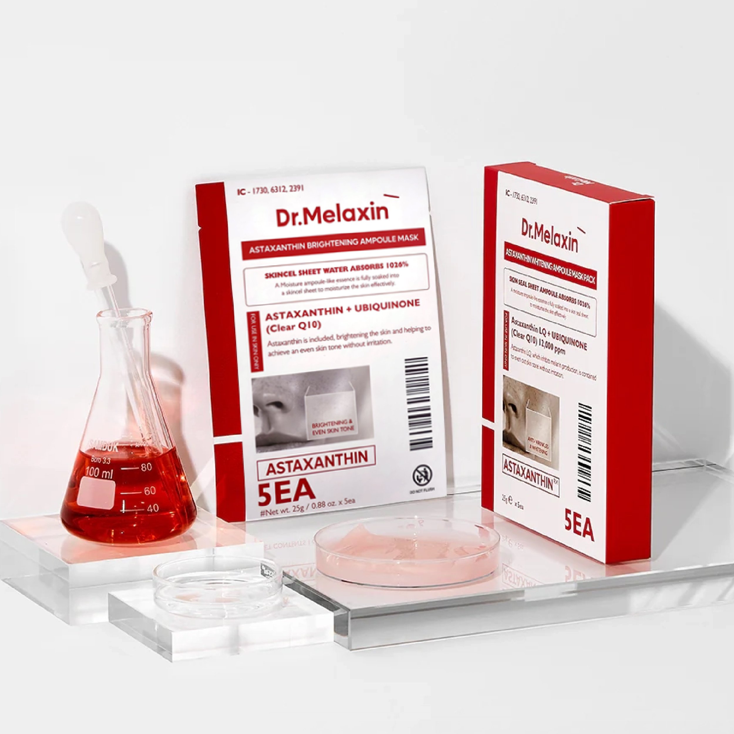 Astaxanthin Leke Karşıtı Aydınlatıcı Maske 5 Adet