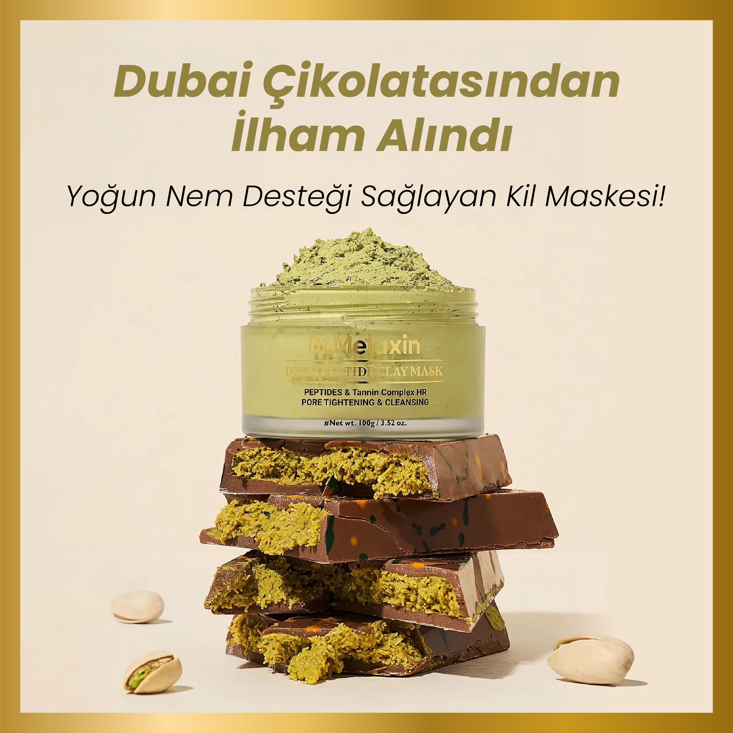 Dubai Peptitli Renk Değiştiren Kil Maskesi 100g