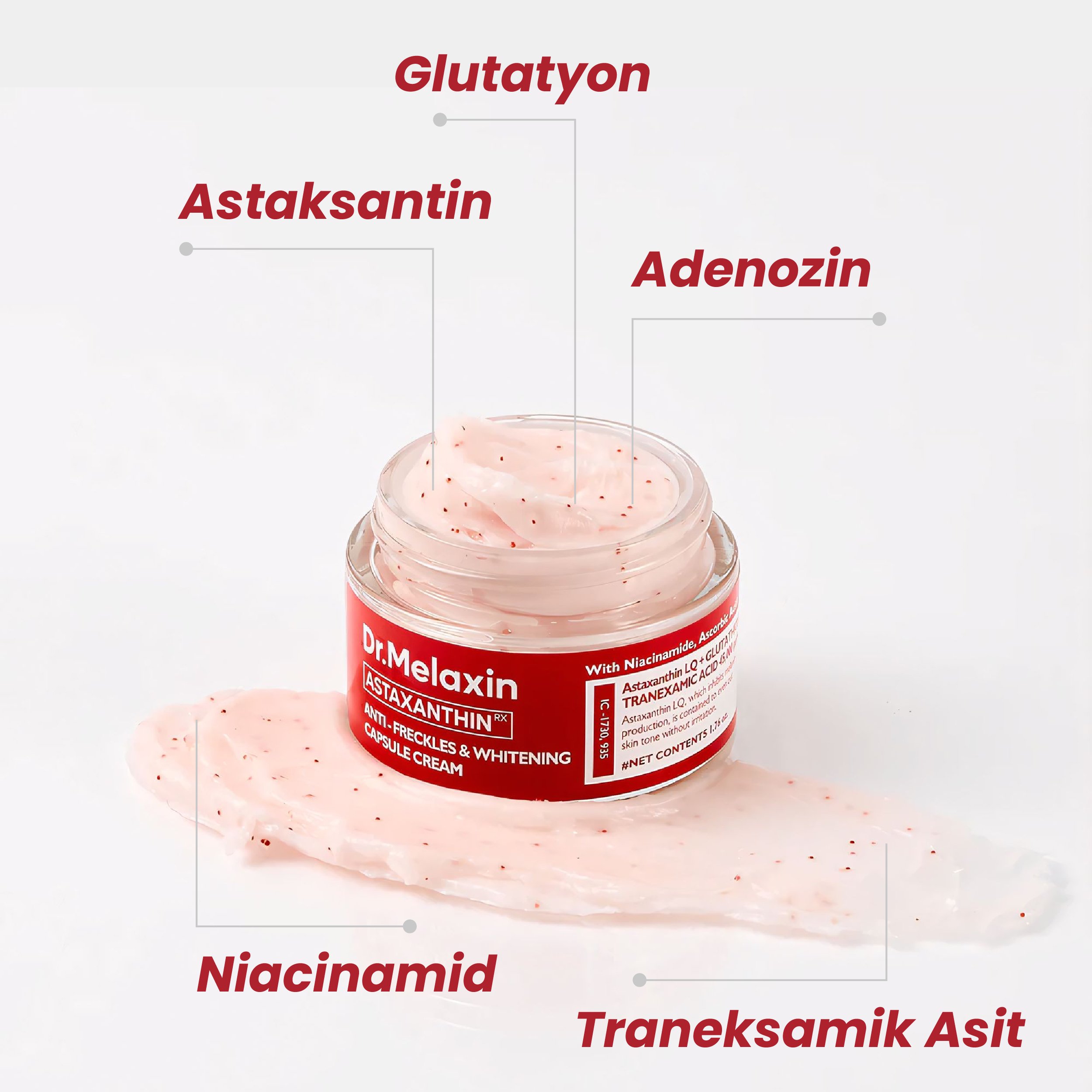 Astaxanthin Leke Karşıtı Aydınlatıcı Kapsül Krem 50ml