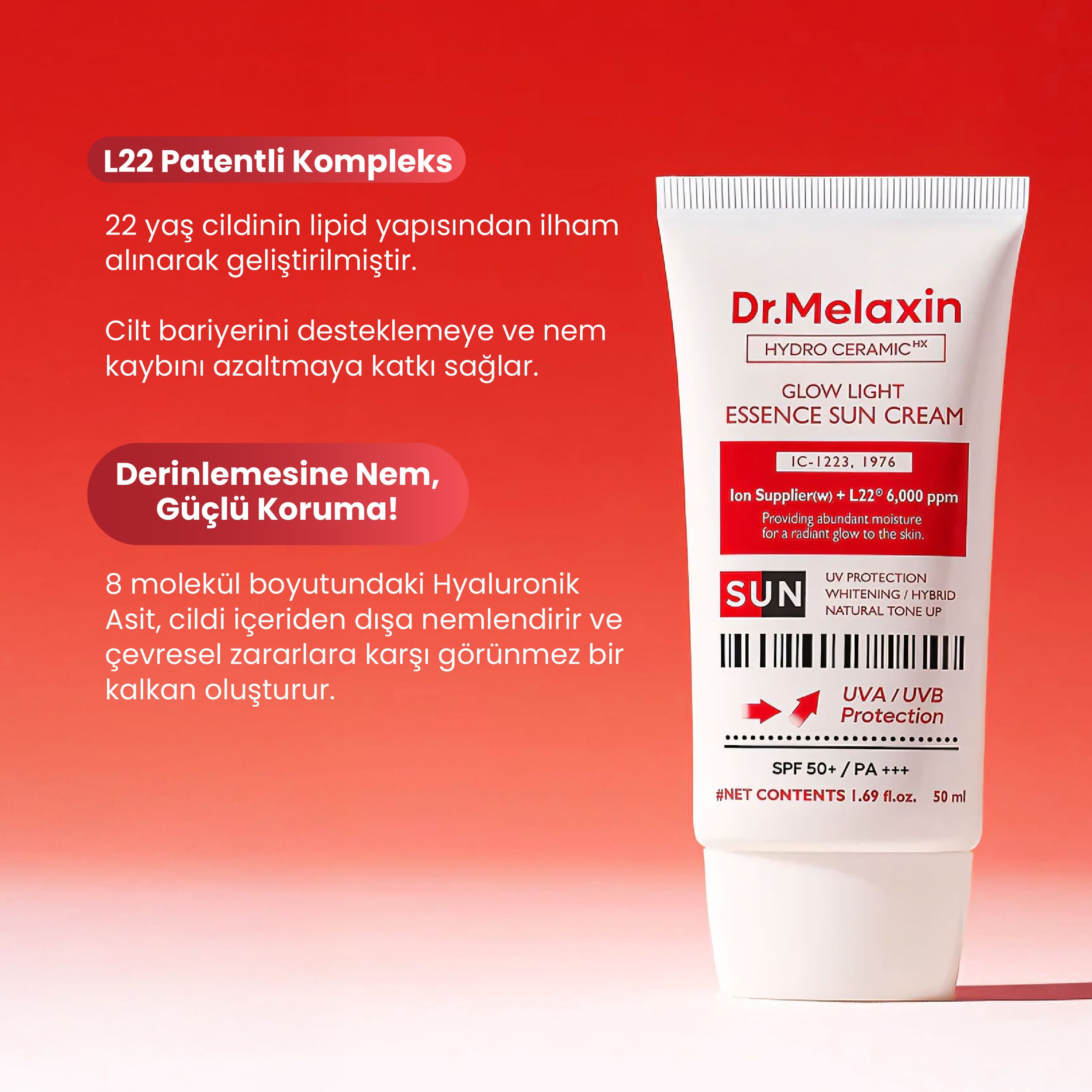Pempe Tone-Up Etkili Aydınlatıcı Güneş Kremi 50ml