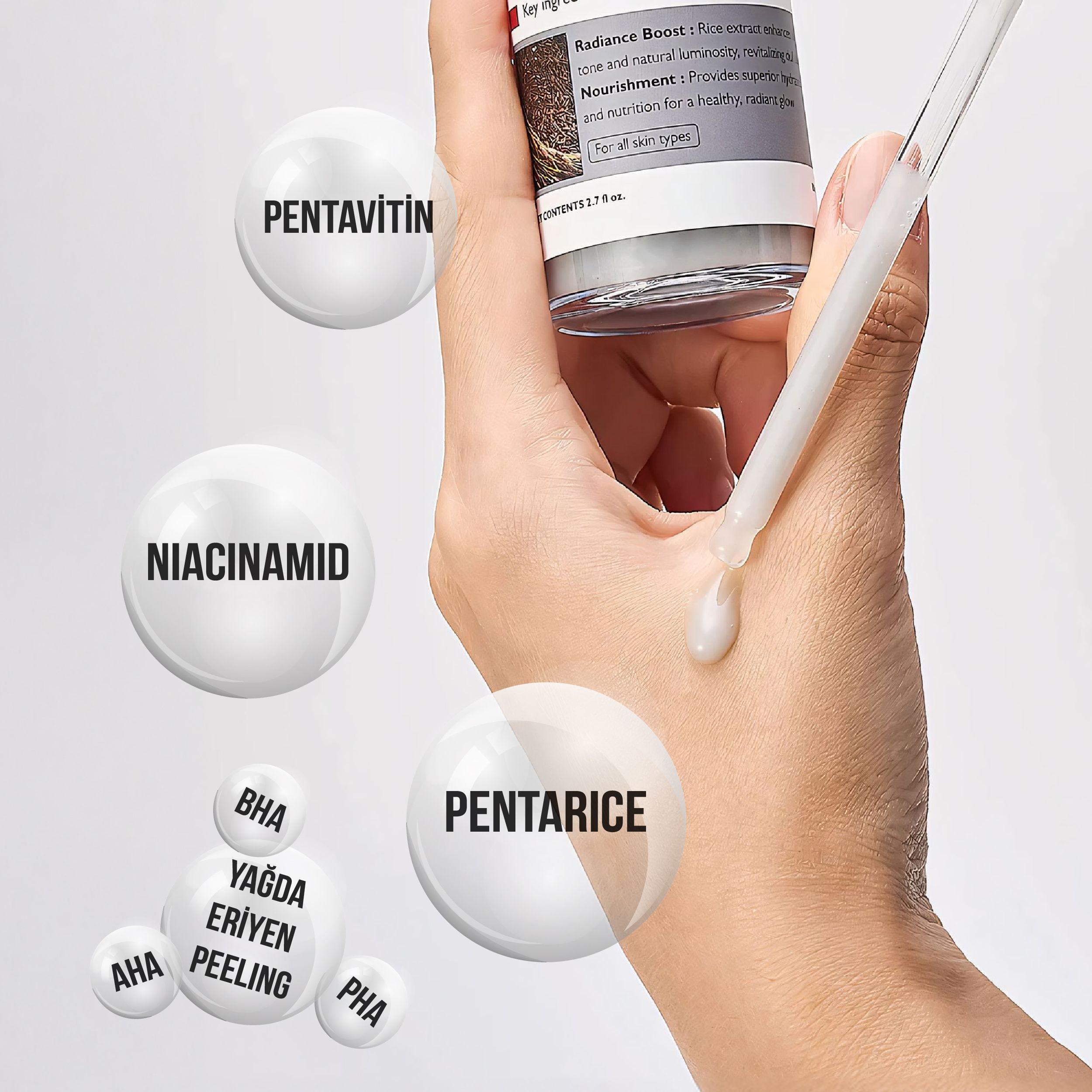 Peel Shot Arındırıcı Ve Aydınlatıcı Siyah Pirinç Peeling Ampül 80ml