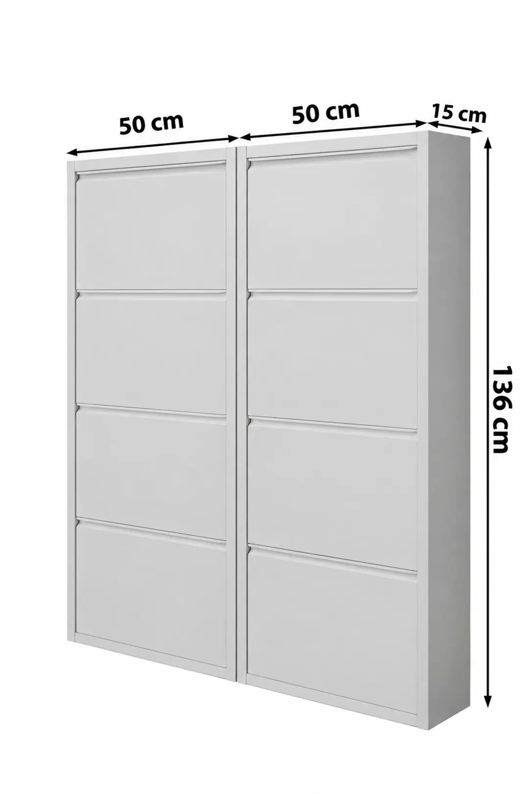 SEKİZLİ METAL AYAKKABILIK BEYAZ