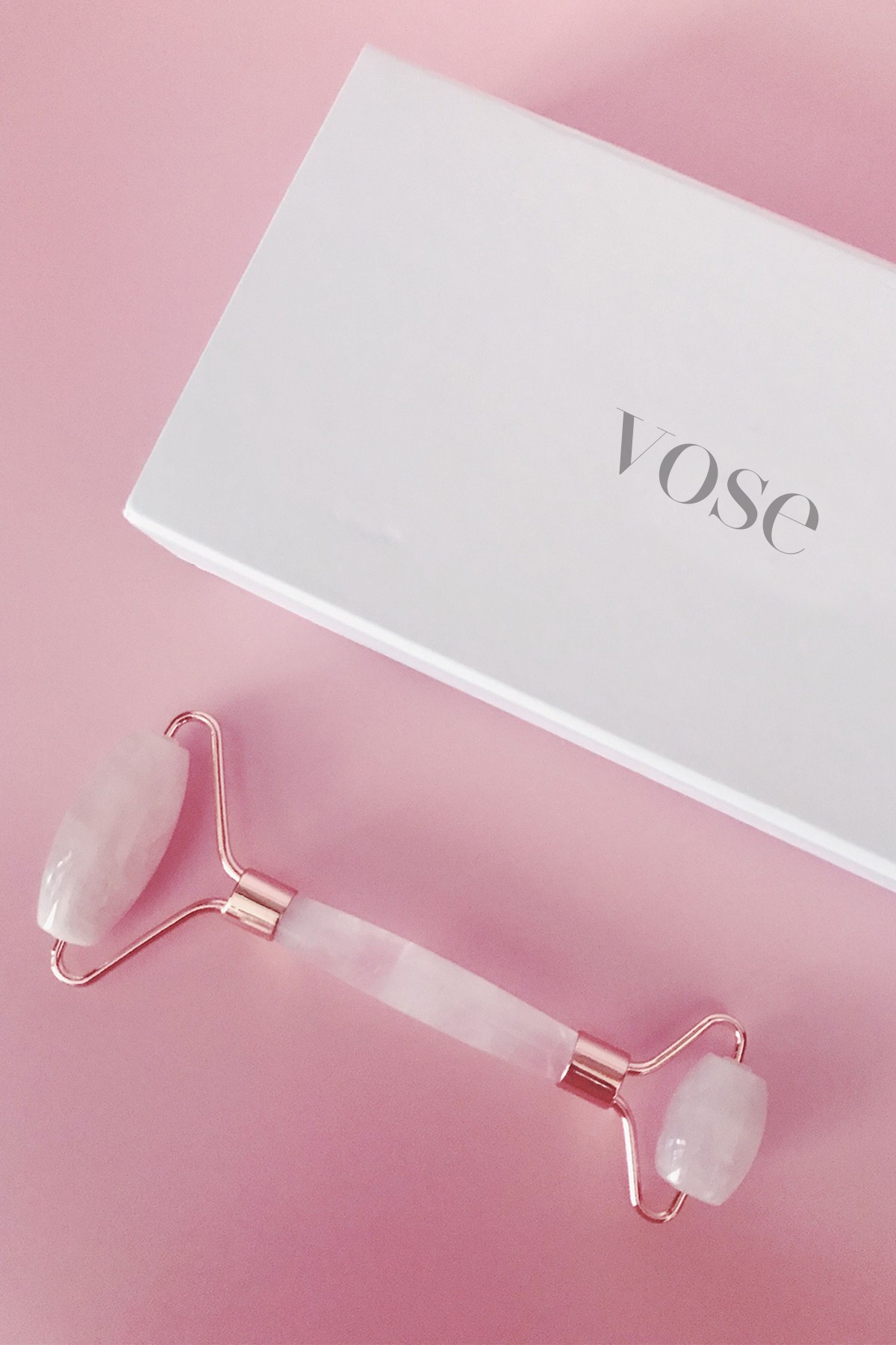 VOSE- Rose Quartz Facial Roller