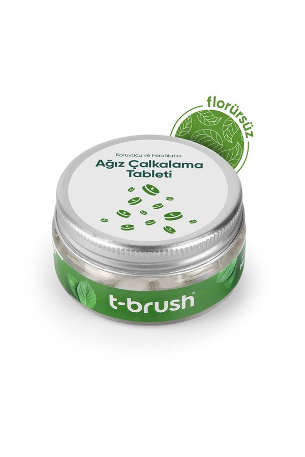 T-Brush Nane Aromalı Ağız Çalkalama Tableti Florürsüz