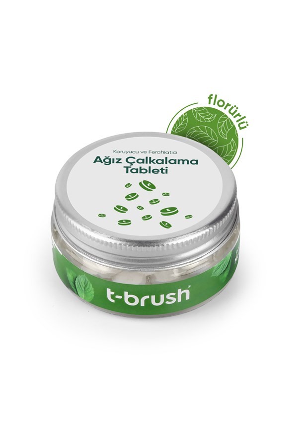 T-Brush Nane Aromalı Ağız Çalkalama Tableti Florürlü