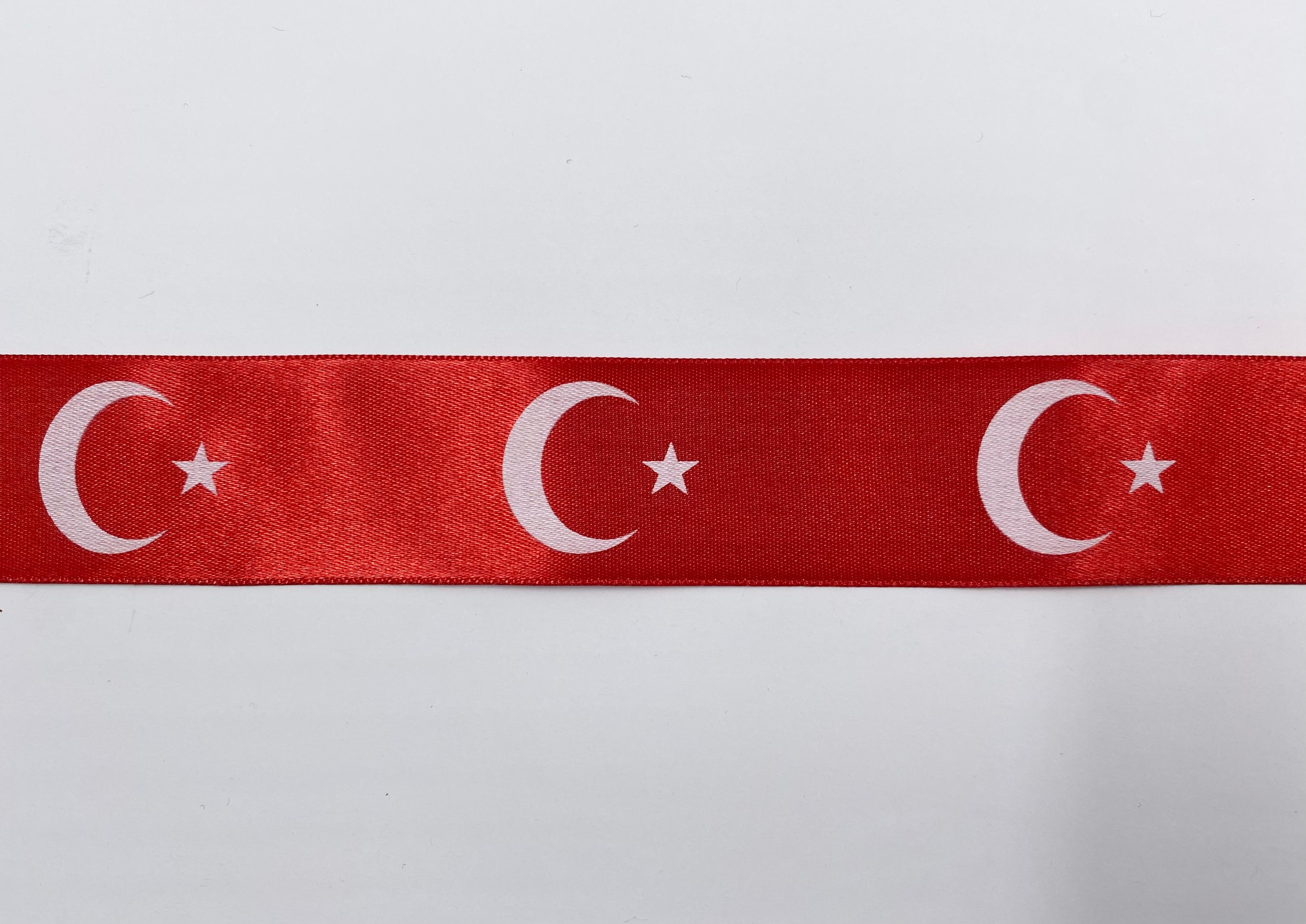 Türk Bayrağı Kurdele 2cm
