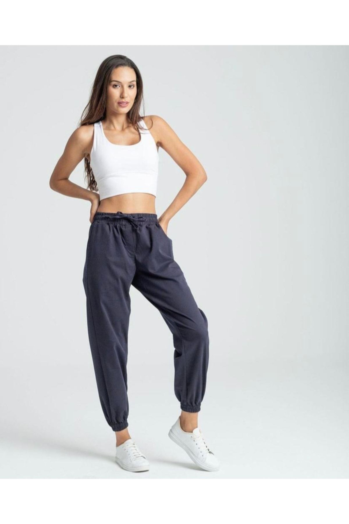Gabardin Pantolon Lacivert