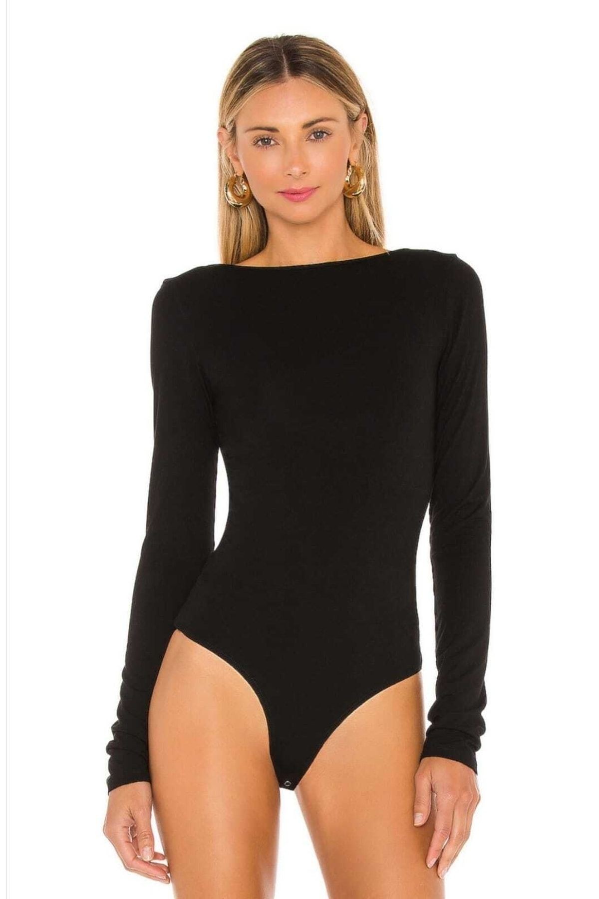 Kadın Arka Dekolte Bodysuit