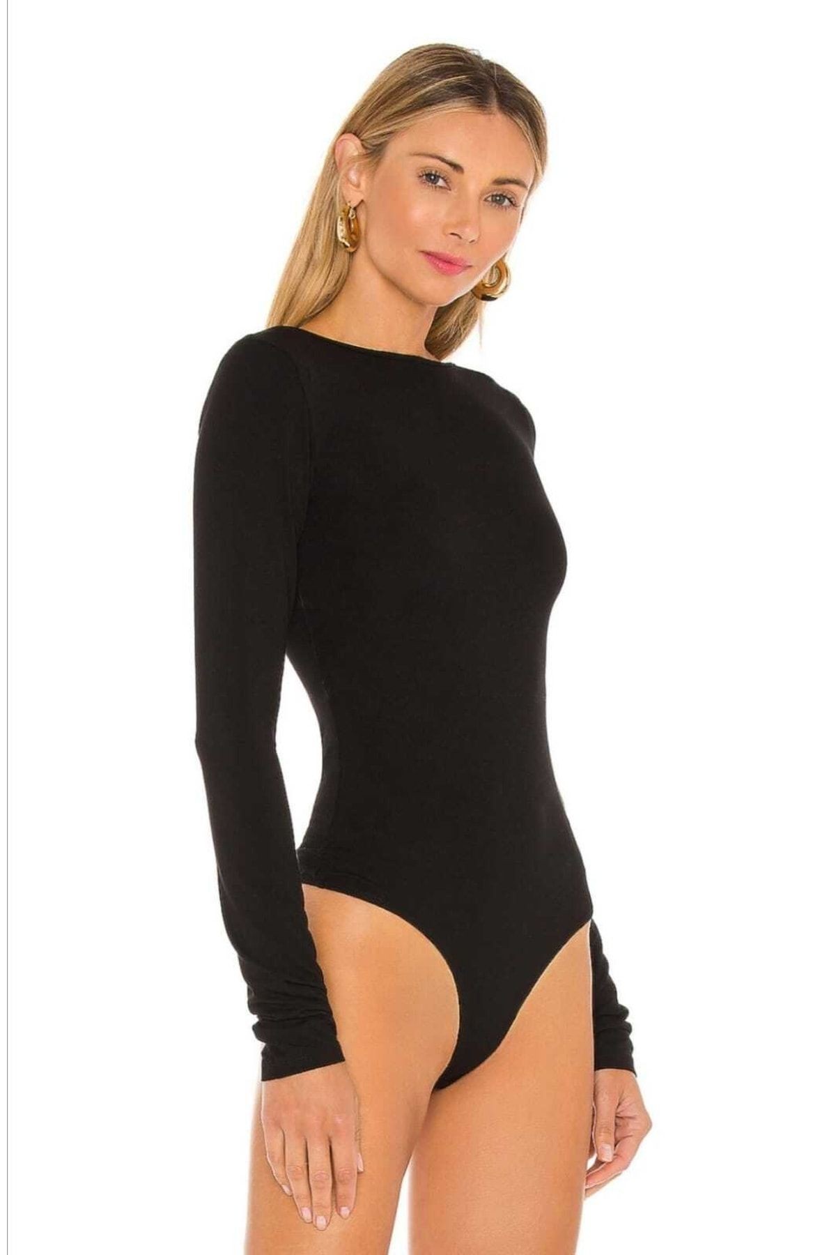 Kadın Arka Dekolte Bodysuit