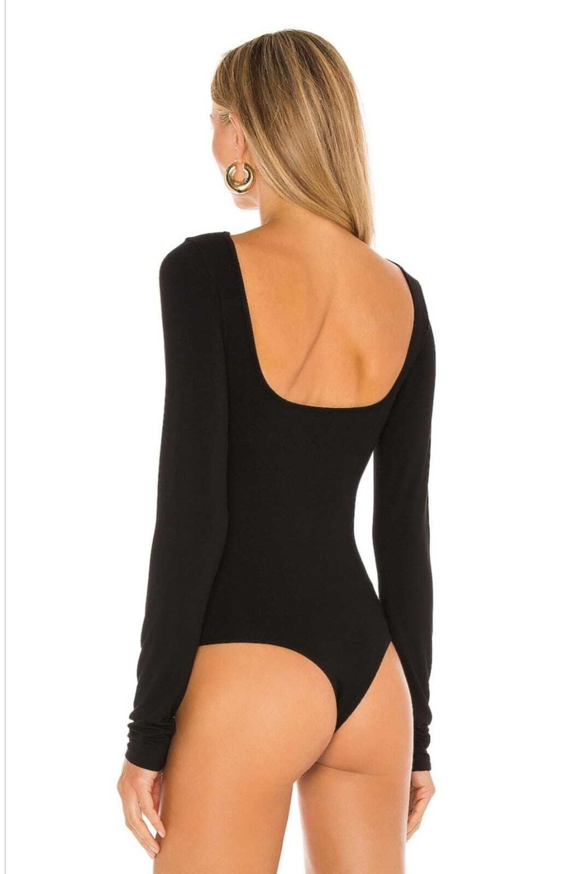 Kadın Arka Dekolte Bodysuit