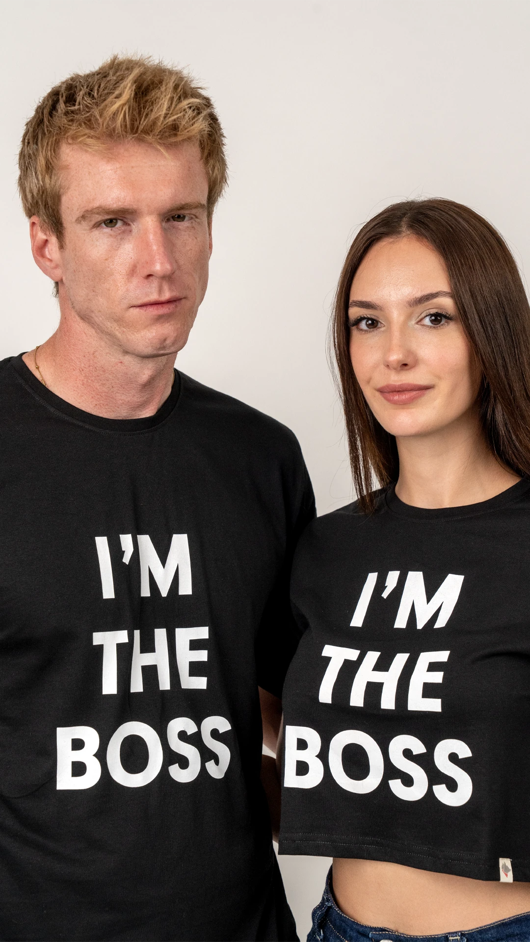 Boss Crop T-Shirt Kadın