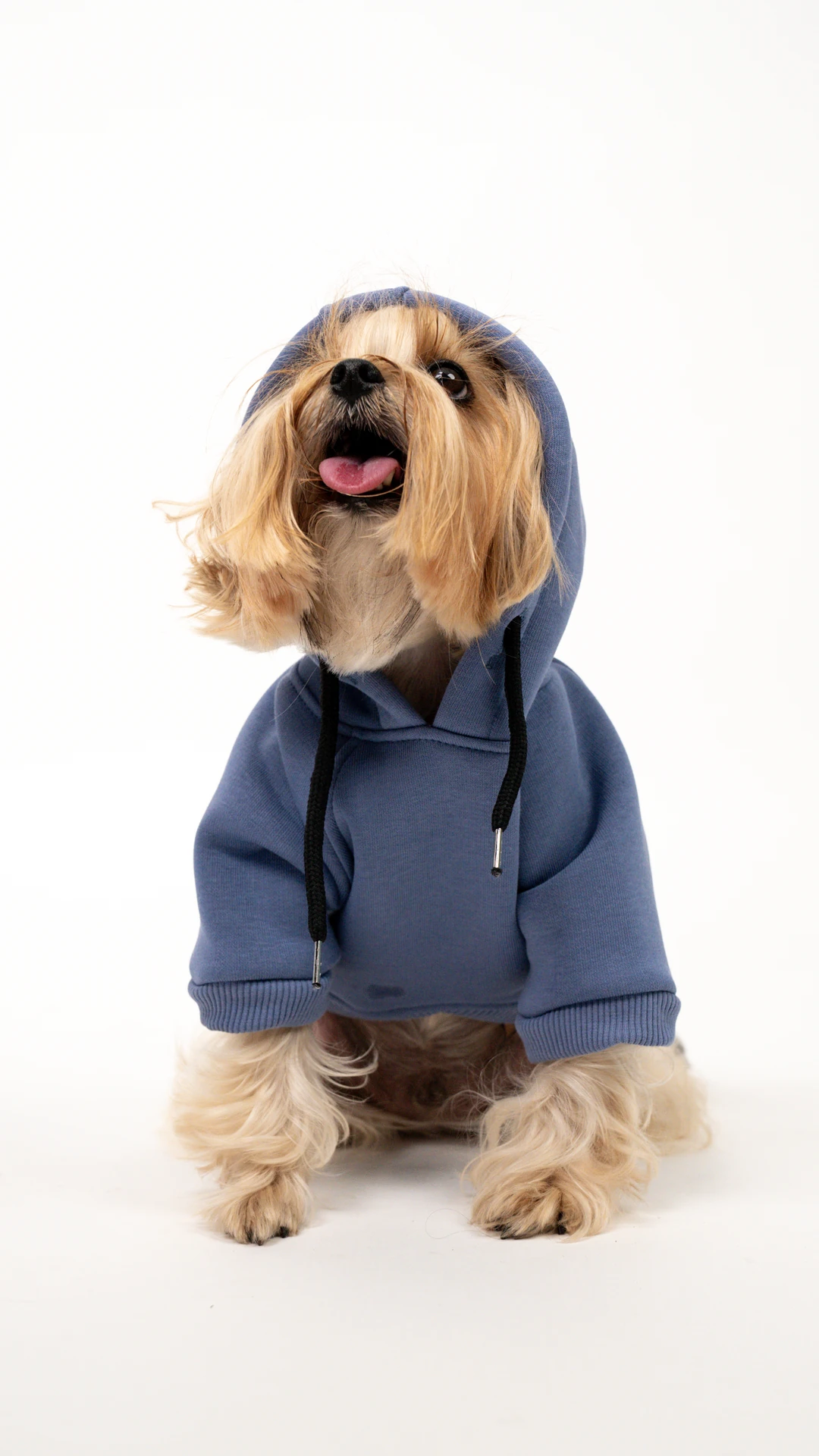 3'lü İndigo Hoodie Kombin / Kadın-Erkek-Dost