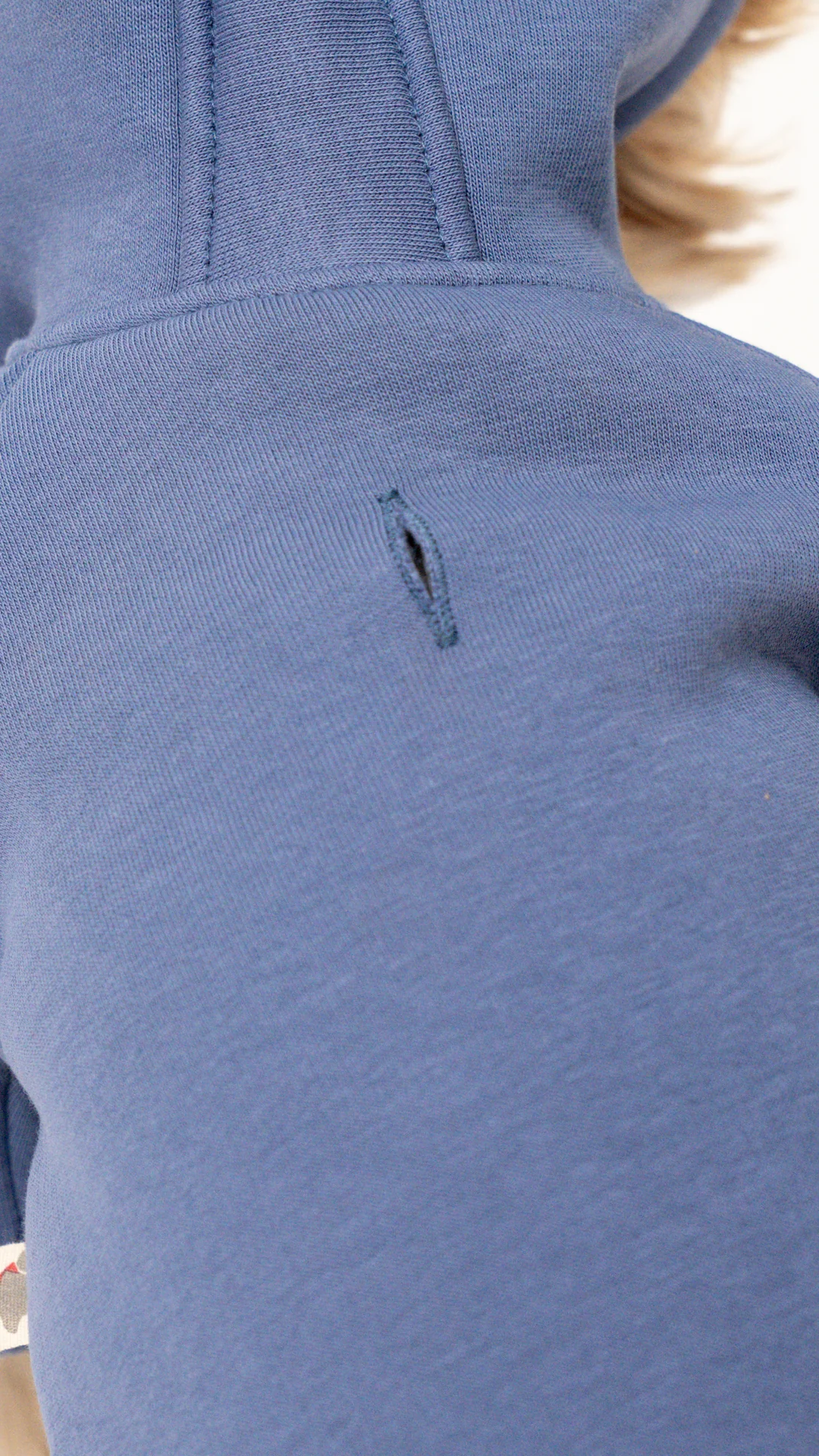 2'li İndigo Hoodie Kombin / Unisex-Dost