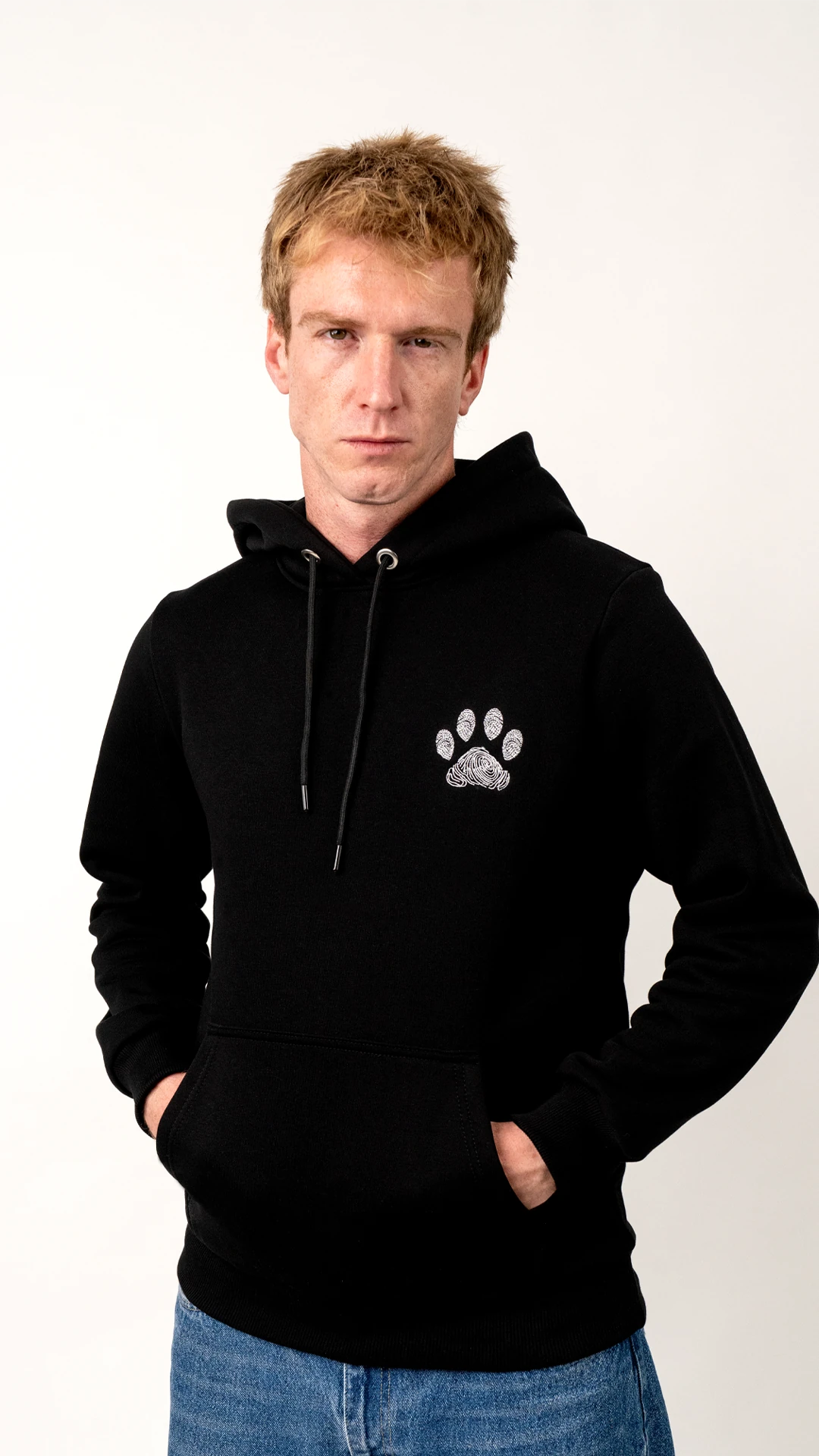 2'li Siyah Hoodie Kombin / Unisex-Dost