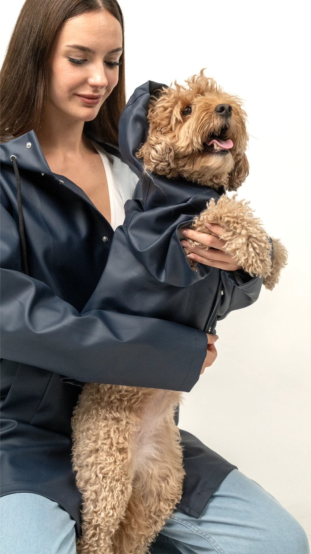 Köpek Yağmurluk - Lacivert