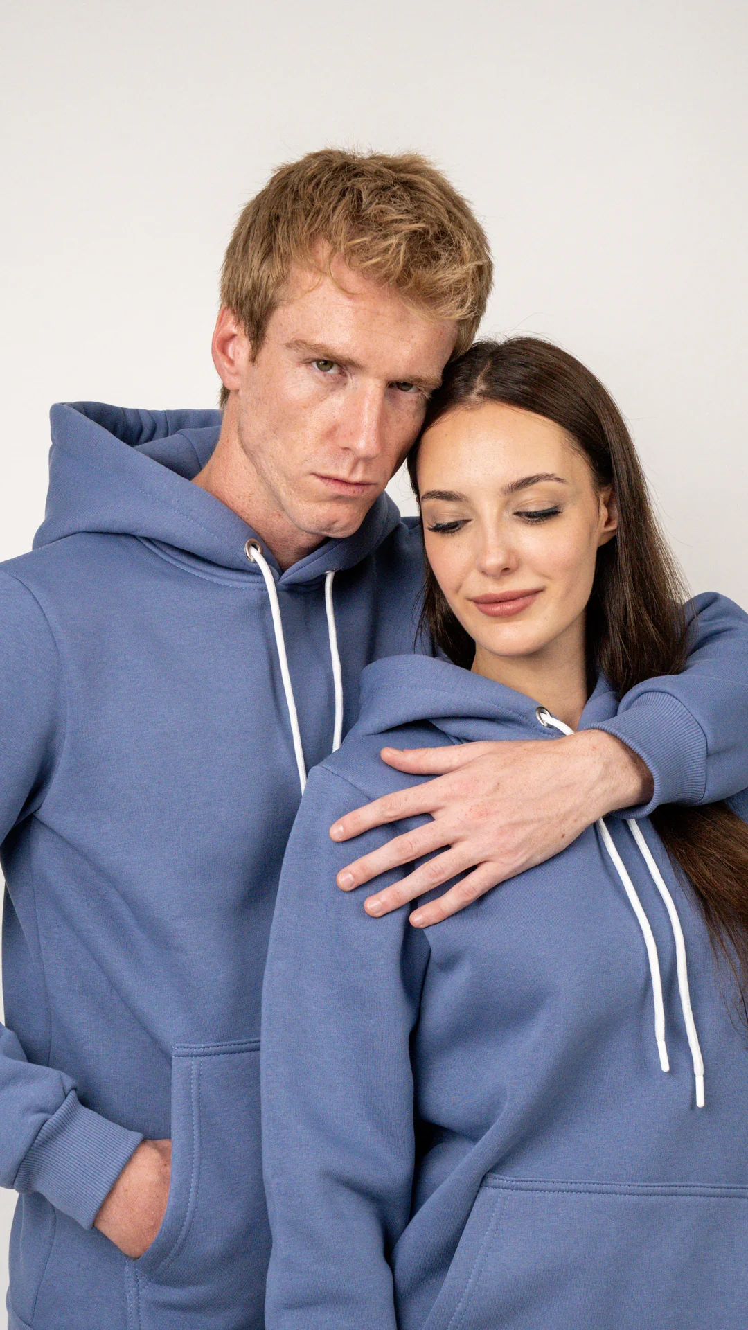 2'li İndigo Hoodie Kombin / Unisex-Dost image