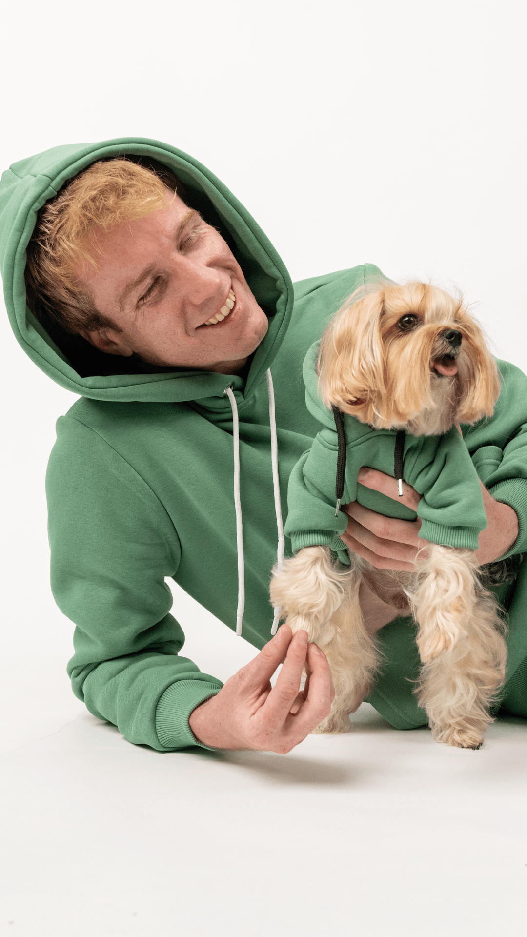 2'li Yeşil Hoodie Kombin / Unisex-Dost image