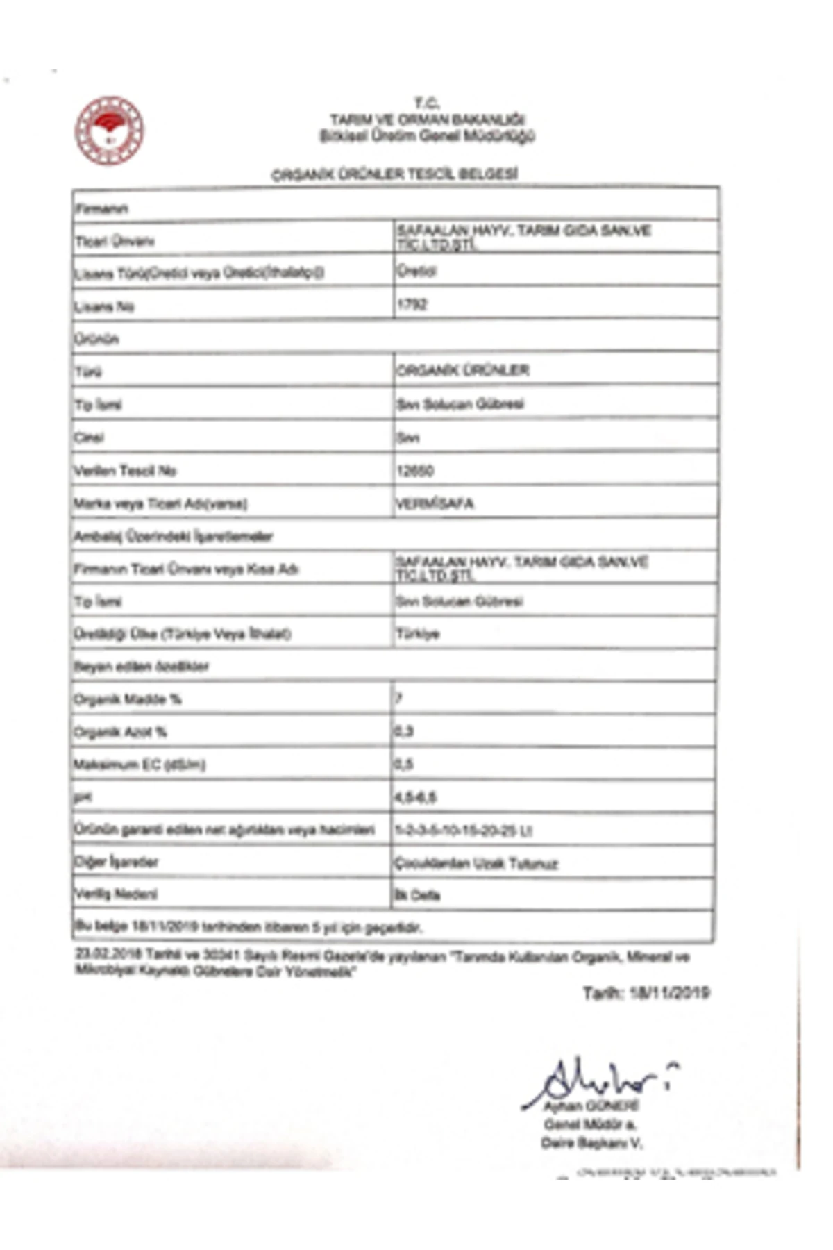 Organik Konsantre Sıvı Solucan Gübresi 20 Lt. Tüm Bitkileriniz Için Besleyici Güçlü Ve Etkili...