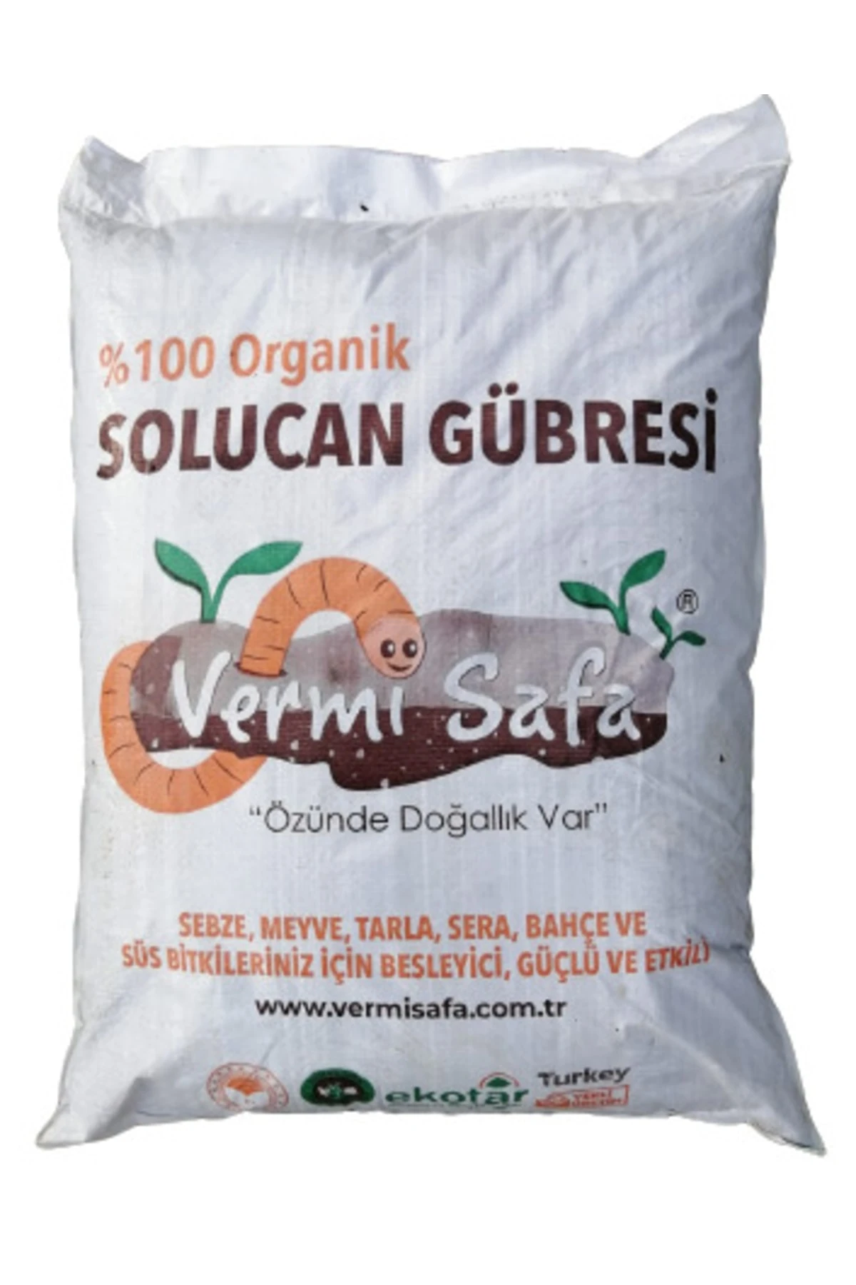 Organik Solucan Gübresi 20 Kg Tarım Bakanlığı Onaylı Tüm Bitkileriniz Için Güçlü Ve Etkili...