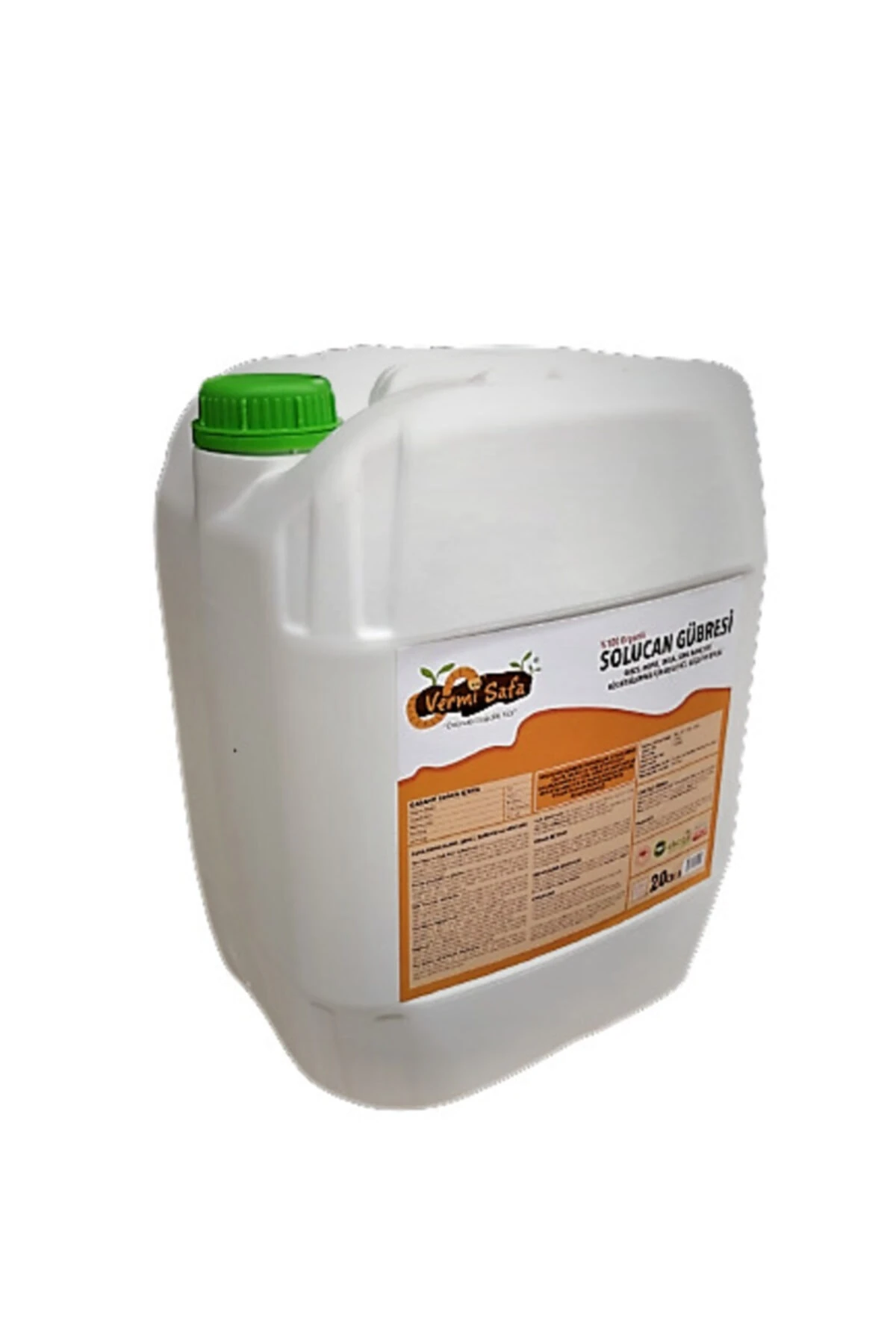 Organik Solucan Gübresi Sebze, Meyve, Tarla, Sera, Bahçe Bitkilerinde 20kg Katı 20lt Sıvı