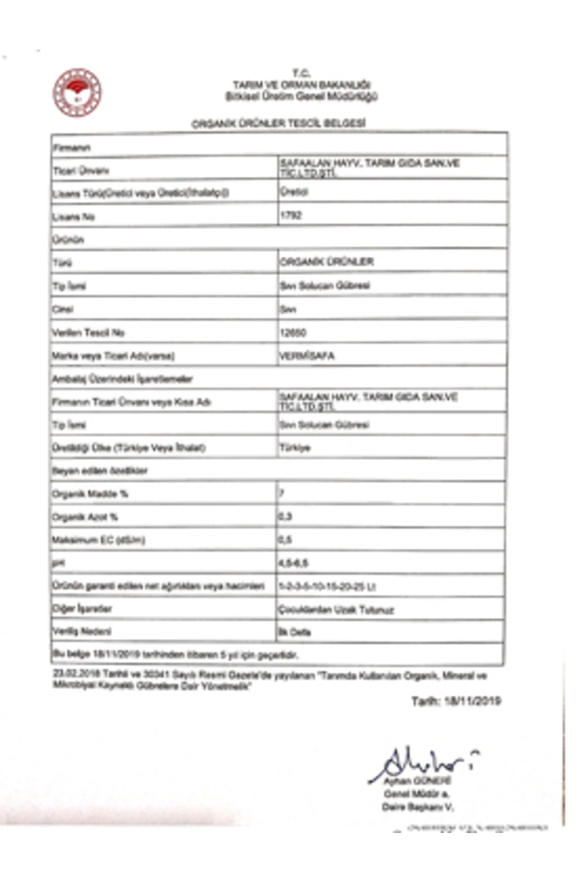 Organik Solucan Gübresi, Tüm Bitkileriniz Için Besleyici, Güçlü, Etkili... 1 Kg Katı + 500 Ml Sprey