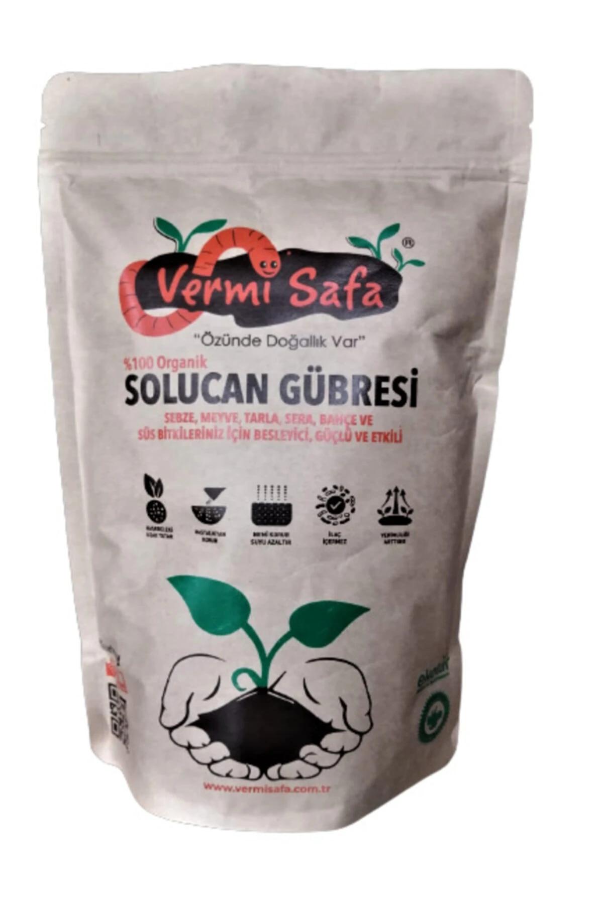 Organik Solucan Gübresi 1kg Katı 1lt Sıvı, Sebze, Meyve, Tarla, Sera, Bahçe Bitkilerinde..