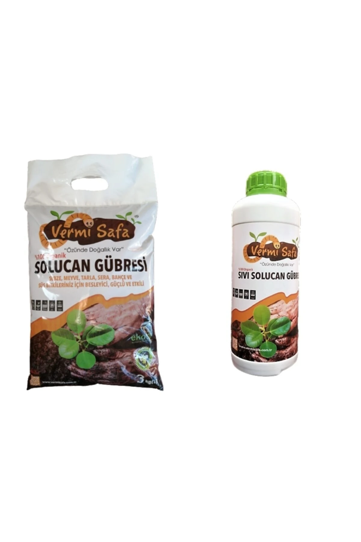 Solucan Gübresi 3 Kg Katı+1 Lt Sıvı