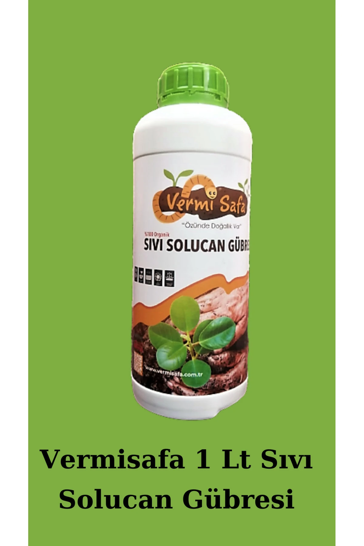 Organik Konsantre Sıvı Solucan Gübresi 1 Lt. Bitkileriniz Için Besleyici, Güçlü, Etkili...