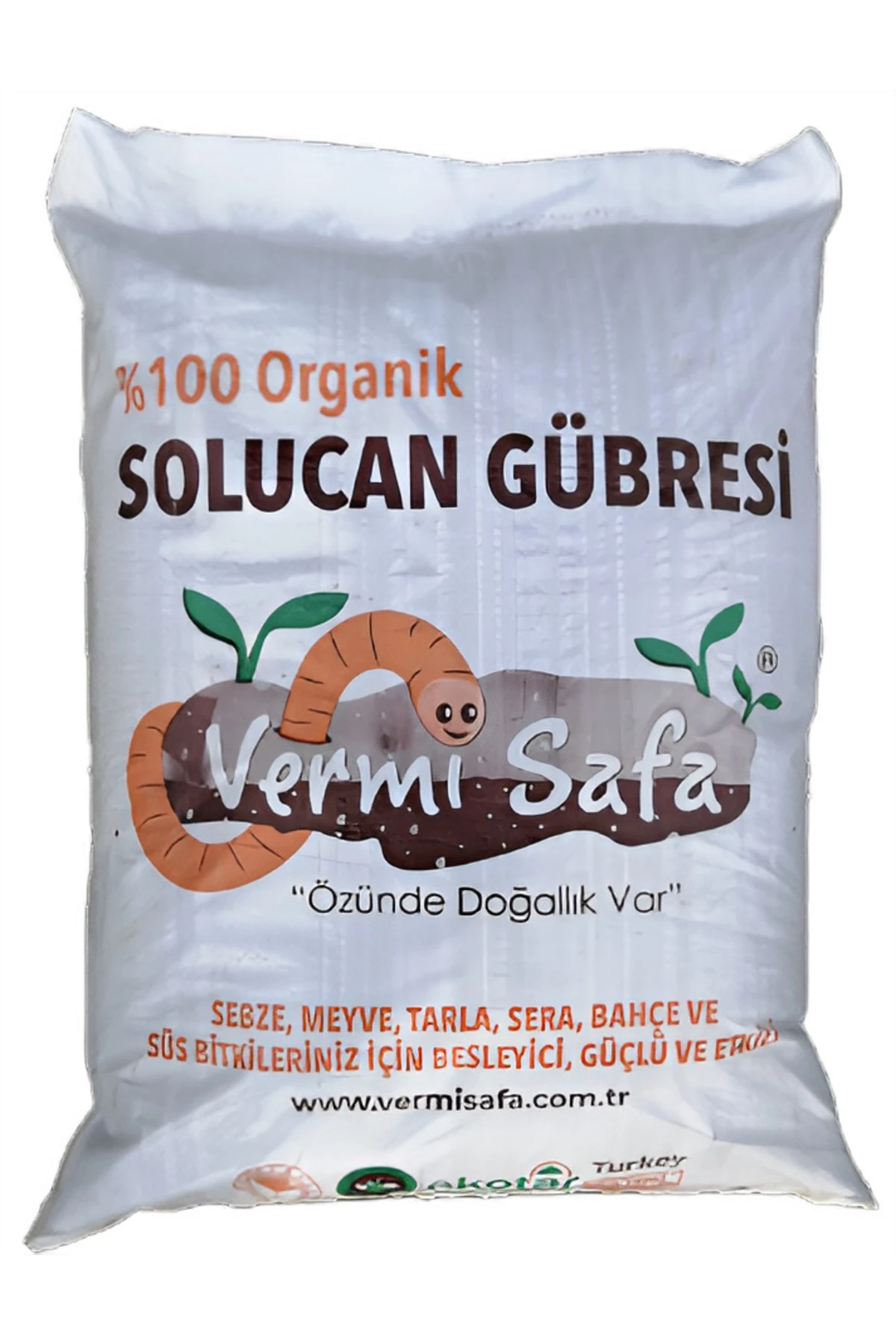 Organik Solucan Gübresi 20 Kg Tarım Bakanlığı Onaylı Tüm Bitkileriniz Için Güçlü Ve Etkili...
