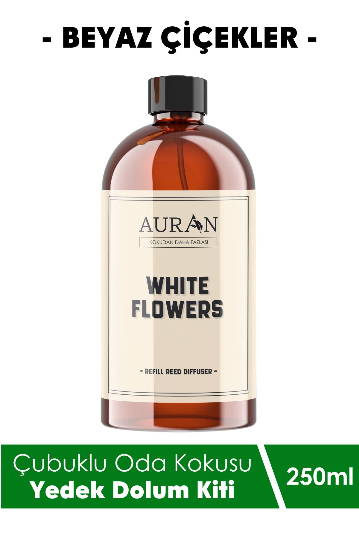 Beyaz Çiçekler Yedek Çubuklu Oda Ve Ortam Kokusu Esansı Yedek Dolum White Flowers 250ml