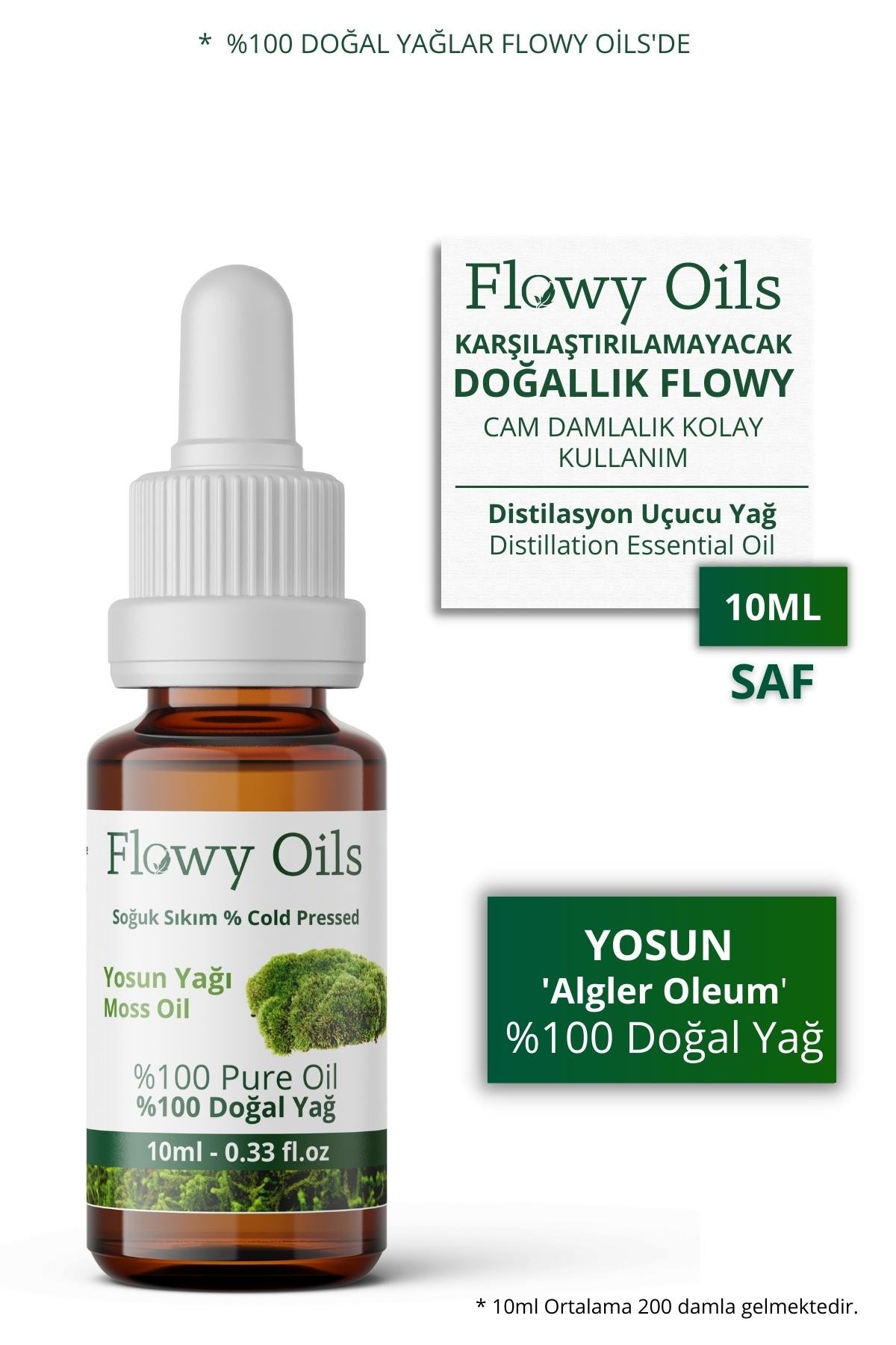 Yosun Yağı %100 Doğal Bitkisel Sabit Yağ Moss Oil 10ml