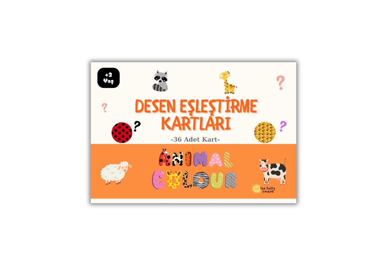 Desen Eşleştirme Kartları Animal Colour