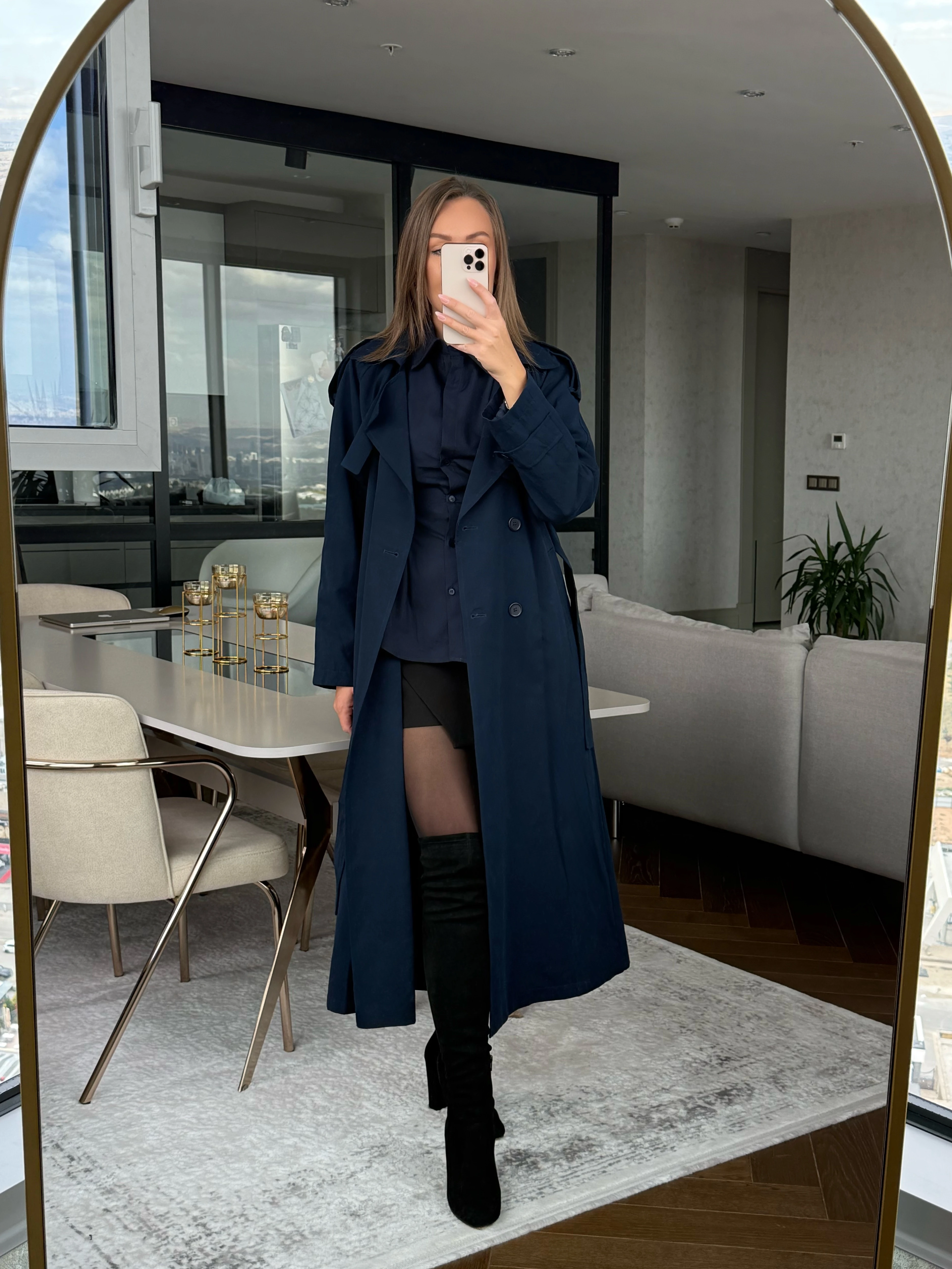 Trençkot 'Max Boyu' - Lacivert