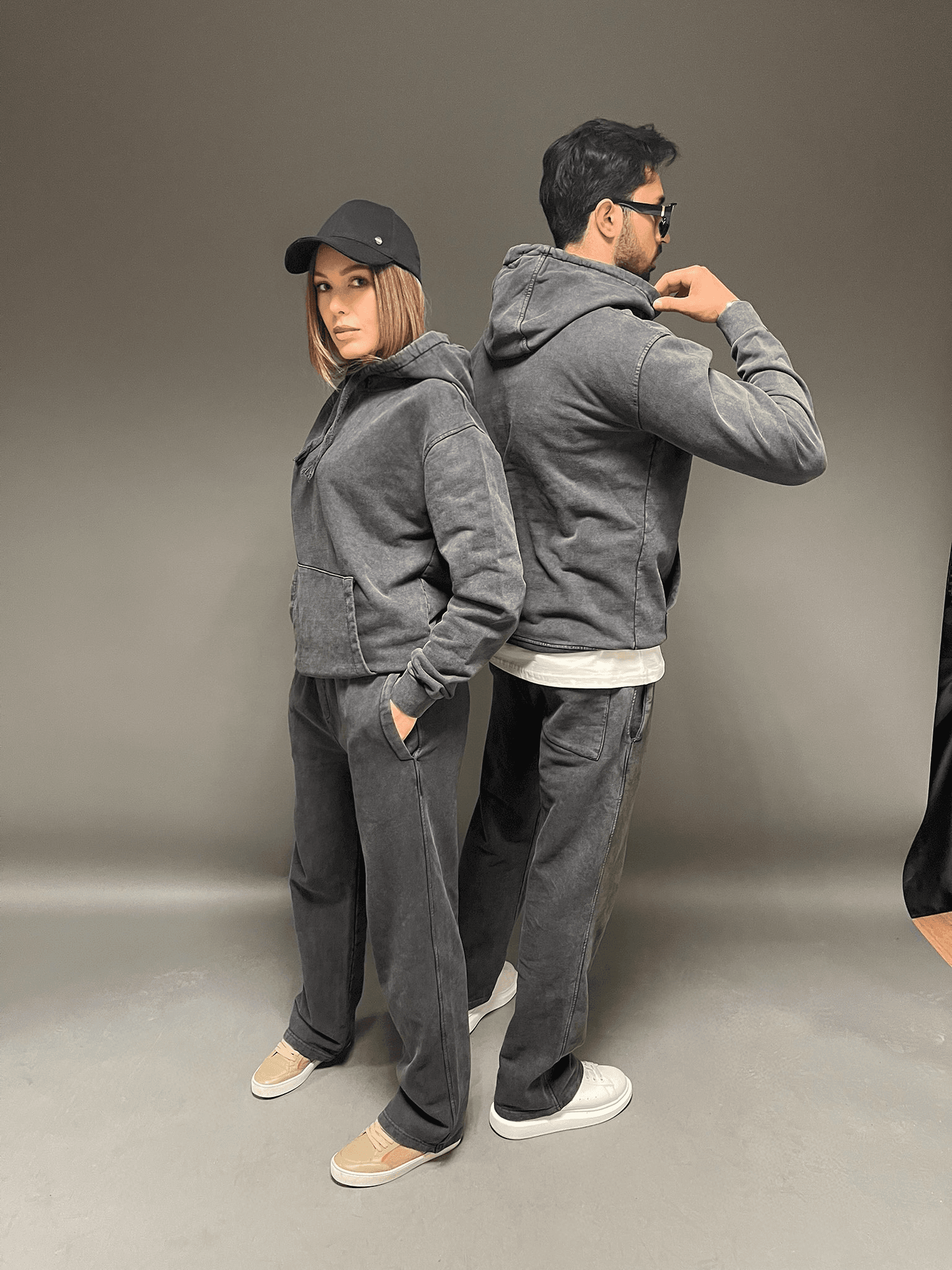 Unisex Rahat Kesim Cepli Eşofman Altı