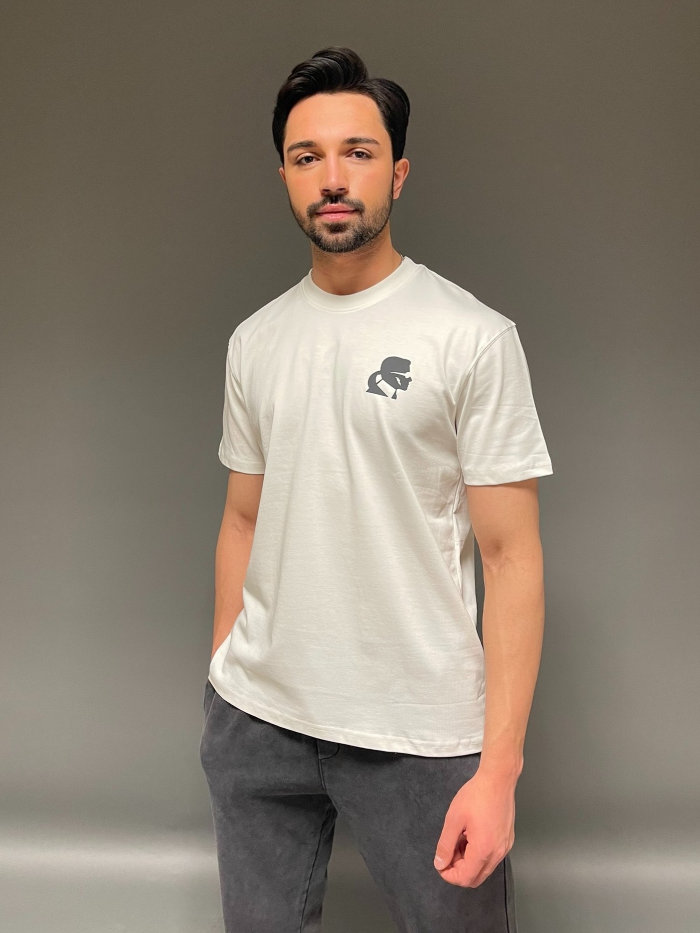 Karl' Baskı Logolu Unisex T-Shirt
