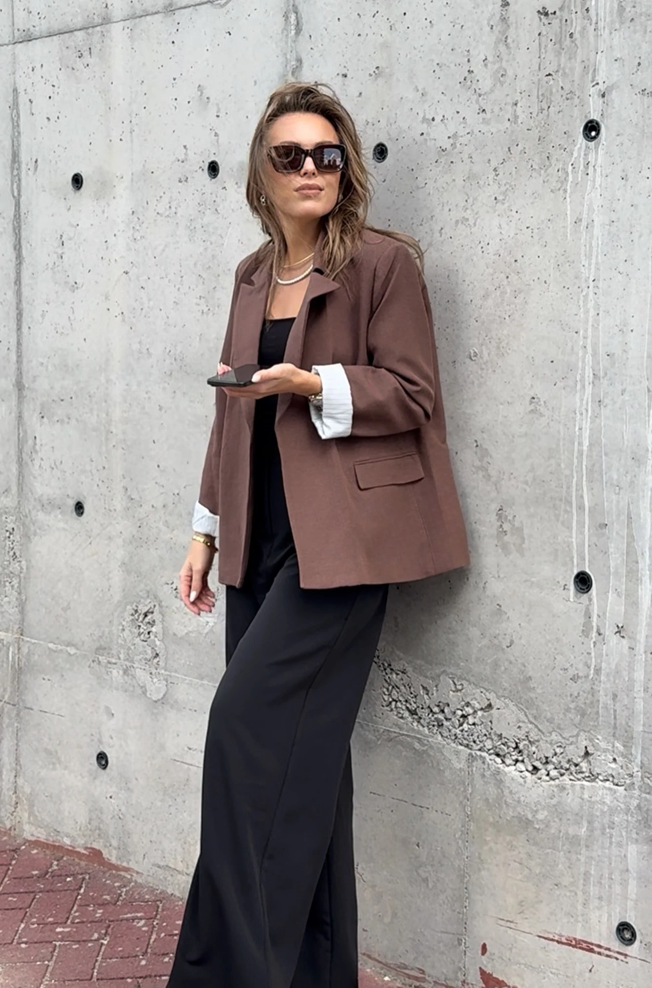 Çizgili Astarlı Keten Ceket 