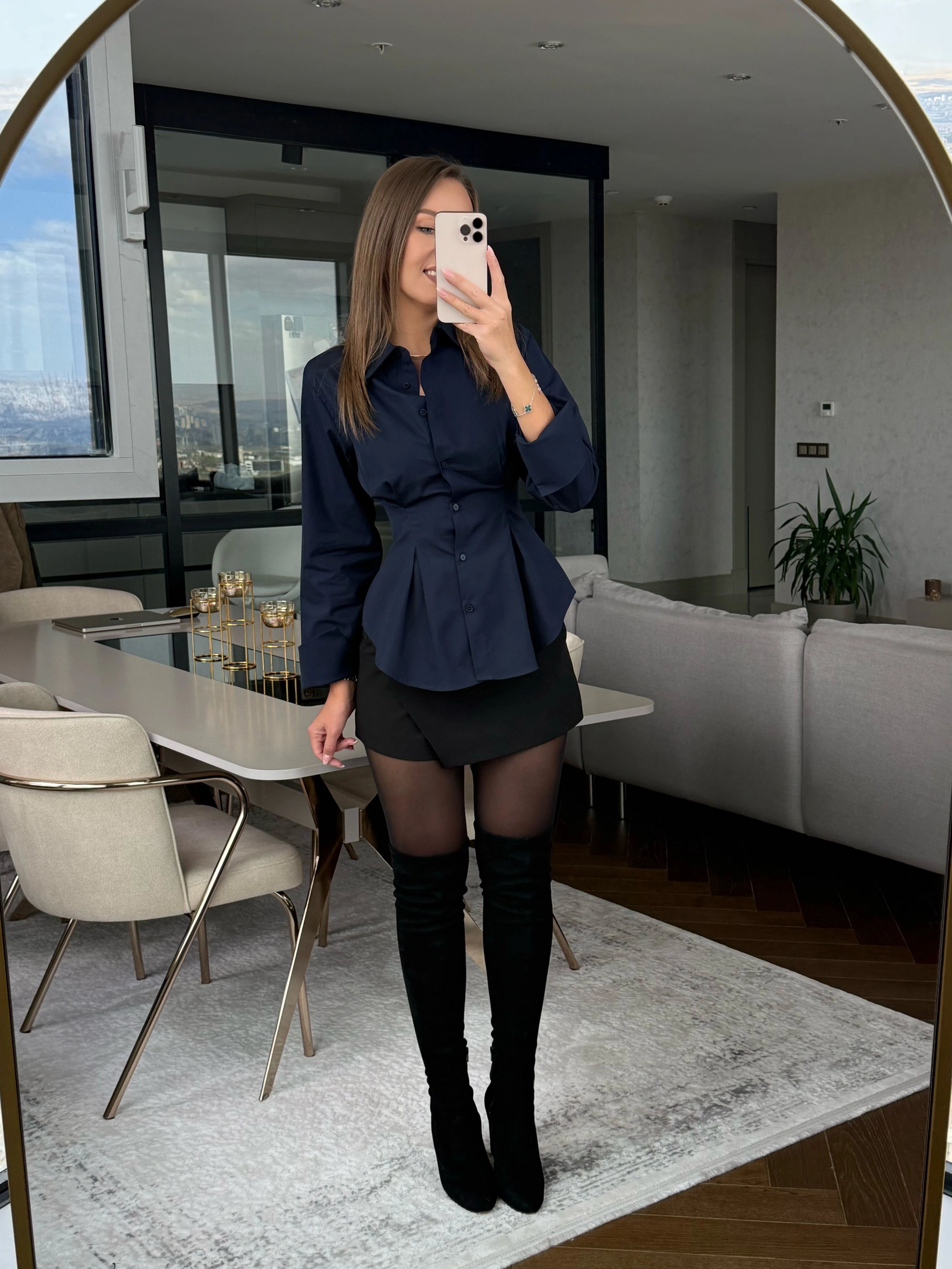 Pilili Gömlek 'Elance' - Lacivert