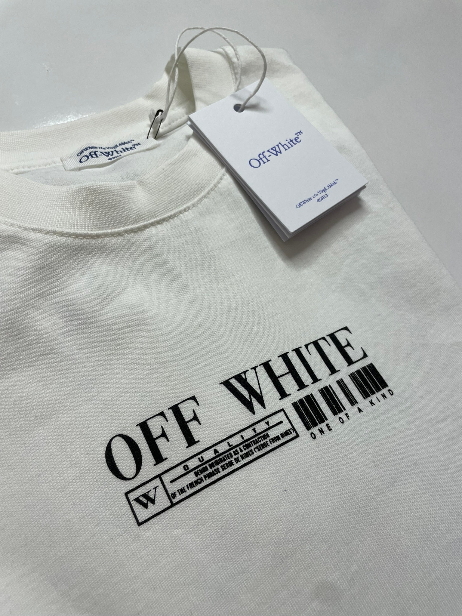 Off-White' Baskılı Unisex T-Shirt