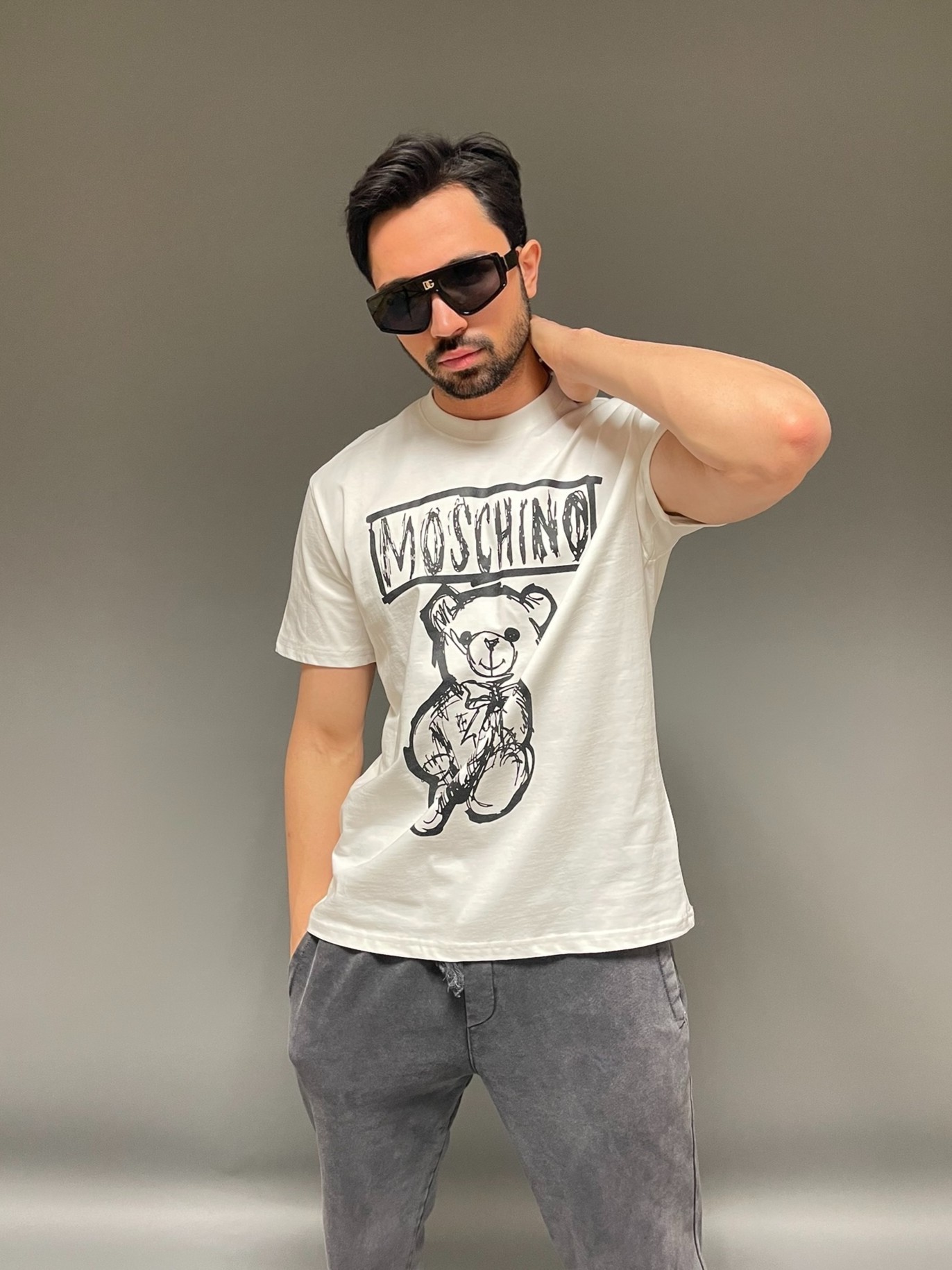 Moschino' Baskılı Unisex T-Shirt