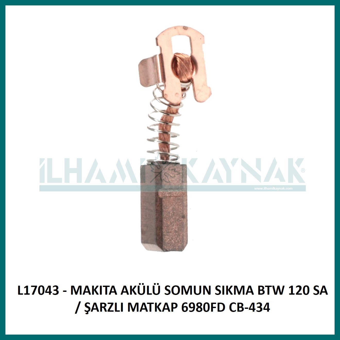 L17043 - MAKITA AKÜLÜ SOMUN SIKMA BTW 120 SA / ŞARJLI MATKAP 6980FD CB-434 - 5*6*12 mm - 100 Adet