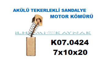 K07.0424 Akülü Tekerlekli Sandalye Motor Kömürü