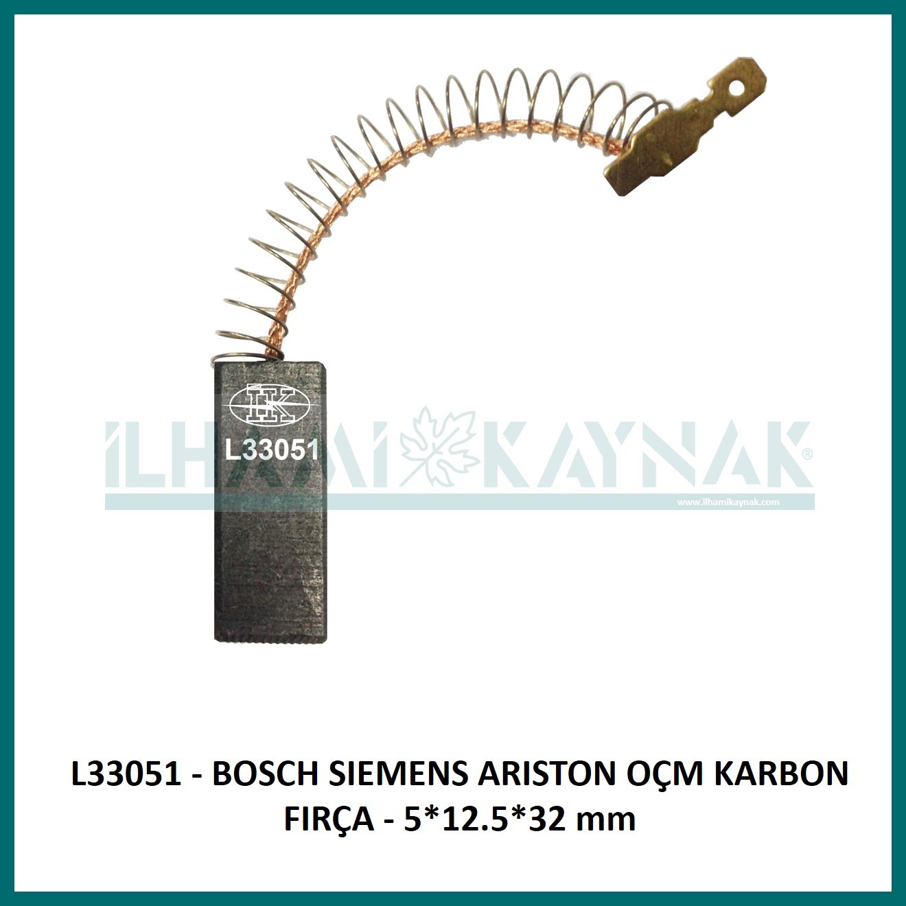 L33051 - BOSCH SIEMENS ARISTON OÇM KARBON FIRÇA - 5*12.5*32 mm - 50 Adet