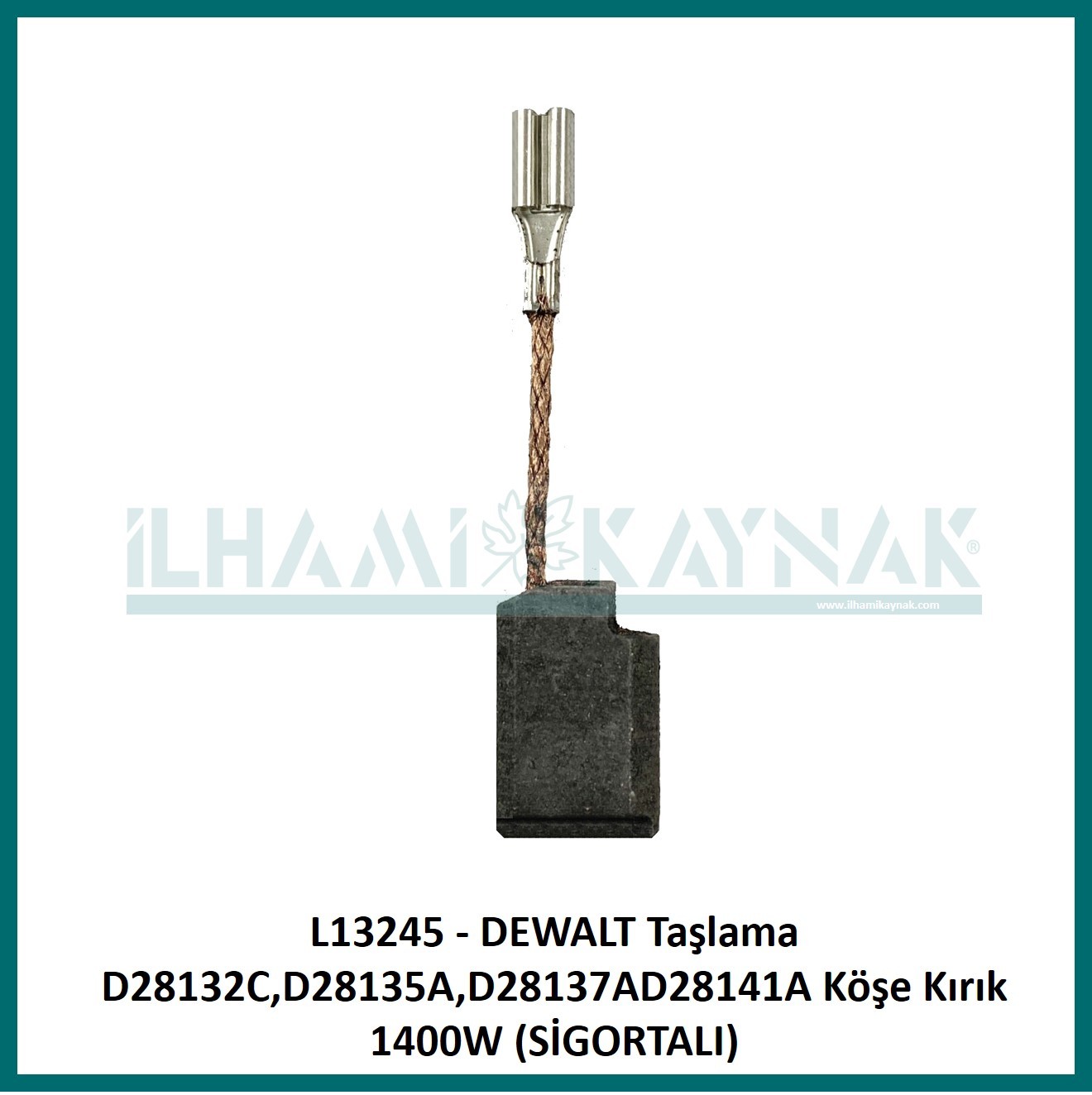 L13245 - DEWALT Taşlama D28132C,D28135A,D28137AD28141A Köşe Kırık 1400W - 6.4*10*15 mm (SİGORTALI) - 100 Adet