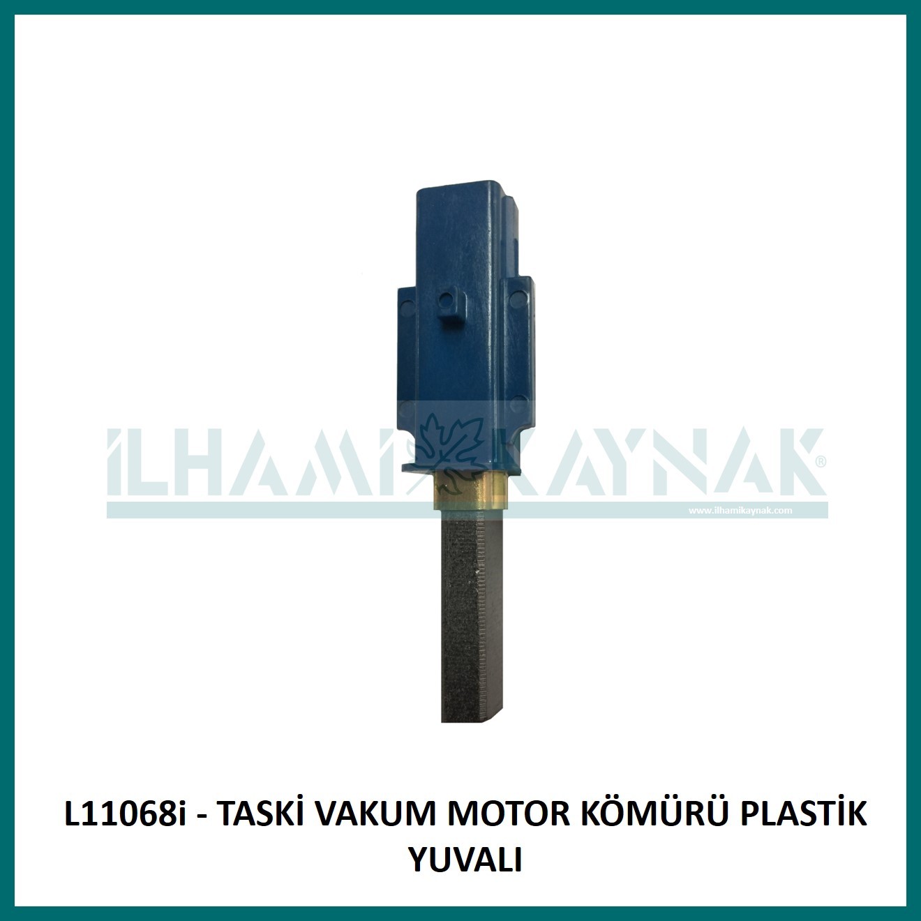 L11068i - TASKİ VAKUM MOTOR KÖMÜRÜ PLASTİK YUVALI - 6.3*11*32 mm - Minimum Satın Alım: 10 Adet