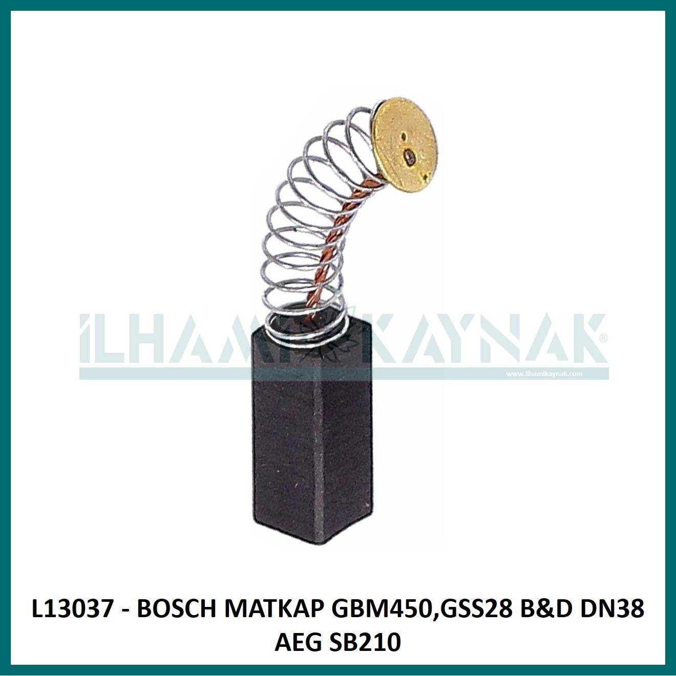 L13037 - BOSCH MATKAP GBM450,GSS28 B&D DN38 AEG SB210 - 6.3*6.3*16 mm - 100 Adet