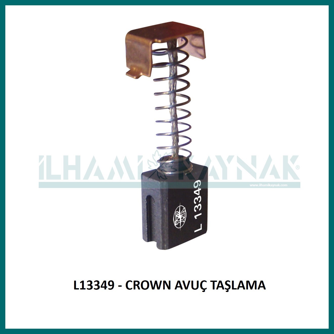 L13349 - CROWN AVUÇ TAŞLAMA - 6*10*12.5 mm - Minimum Satın Alım: 10 Adet