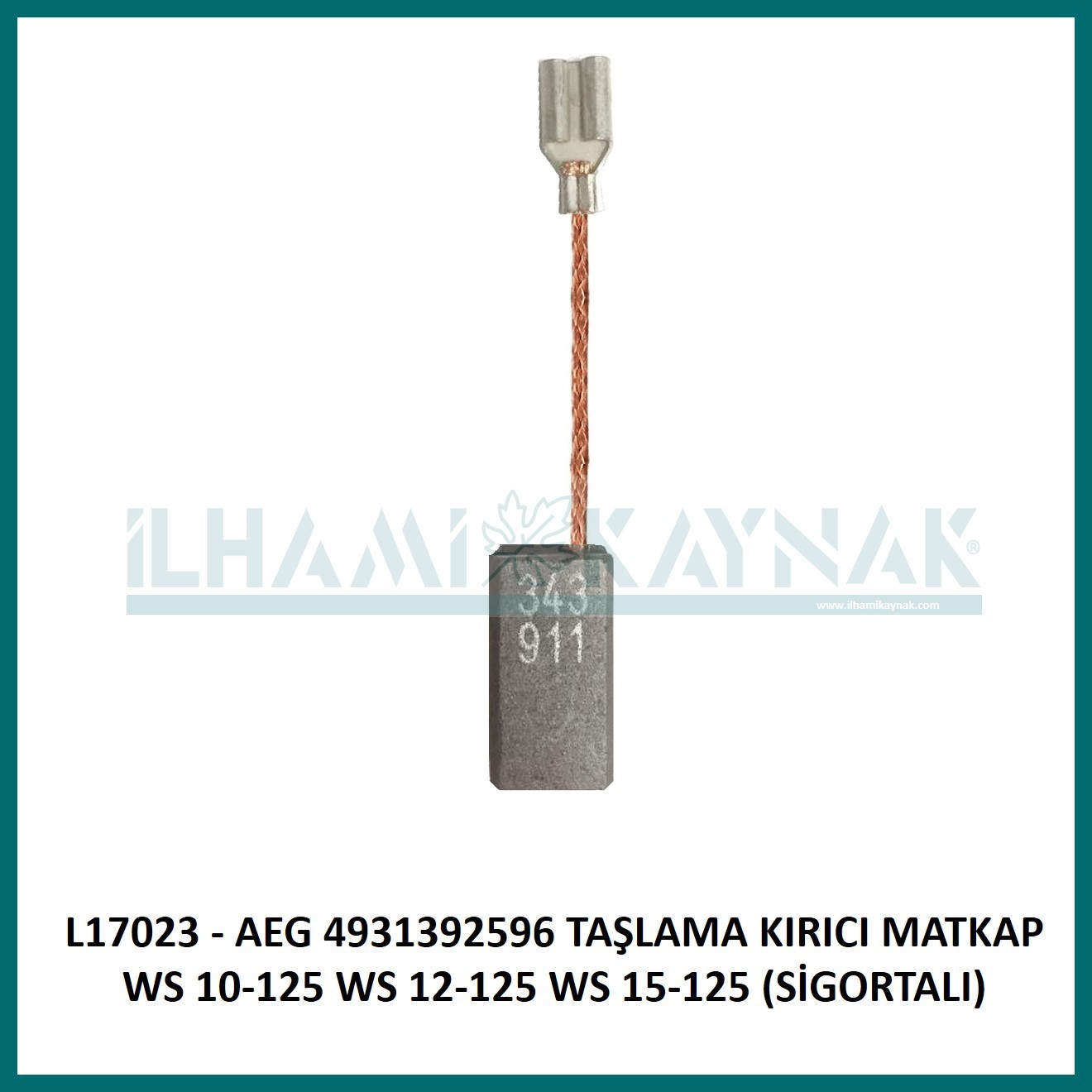 L17023 - AEG 4931392596 TAŞLAMA KIRICI MATKAP WS 10-125 WS 12-125 WS 15-125 (SİGORTALI) - 5*10*19 mm - Minimum Satın Alım: 10 Adet